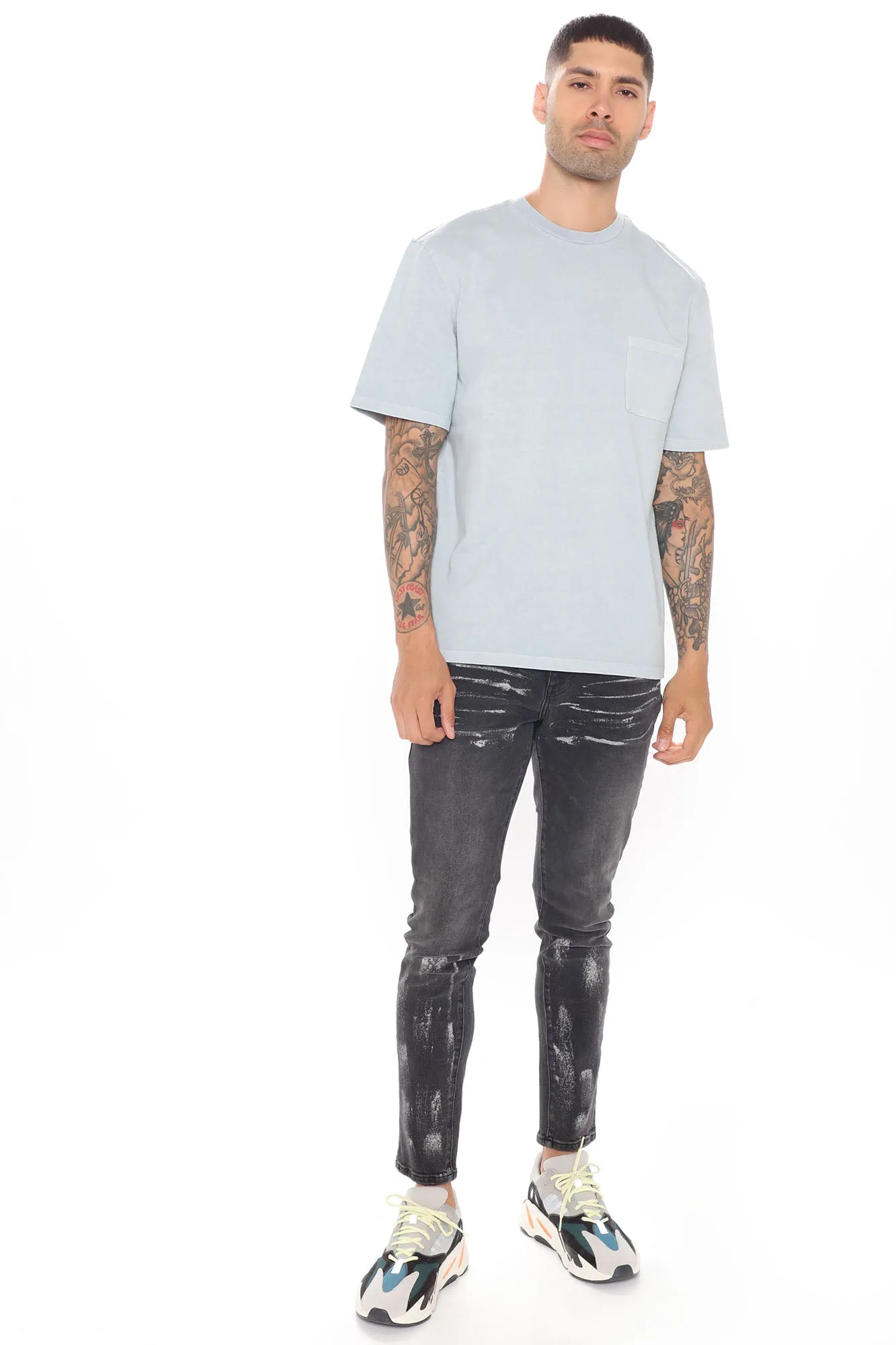 Adam Short Sleeve Pocket Tee - Blue