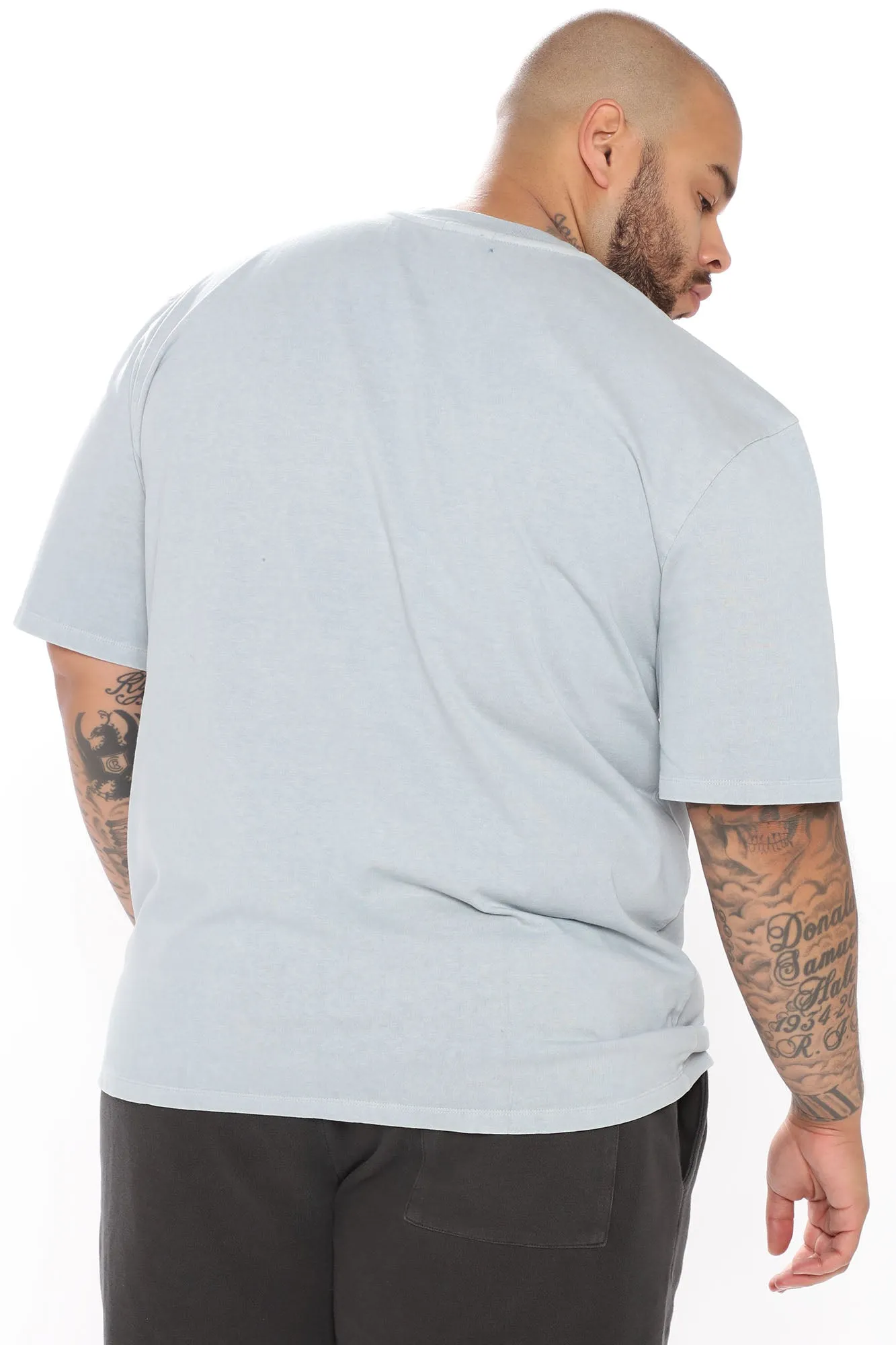 Adam Short Sleeve Pocket Tee - Blue