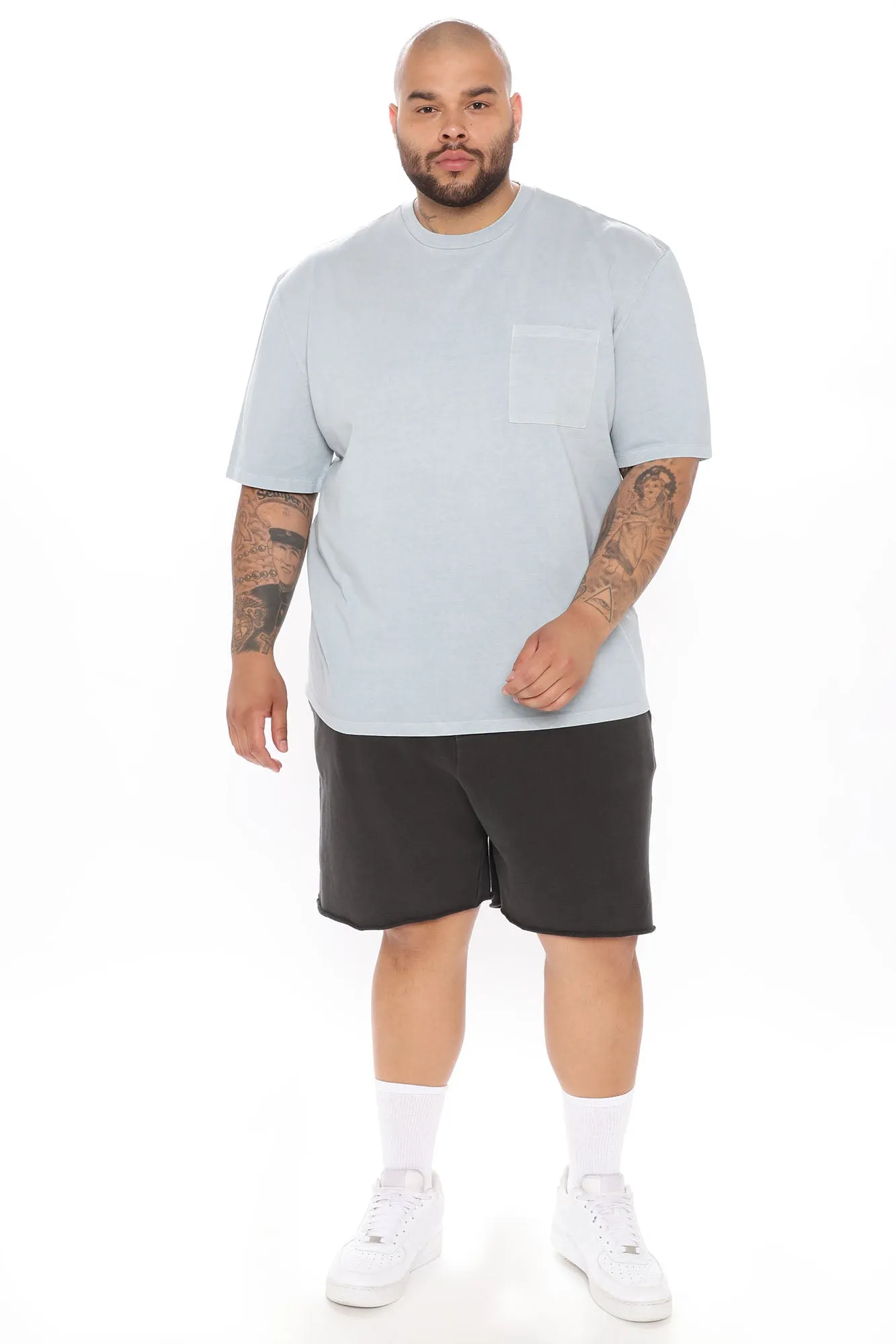 Adam Short Sleeve Pocket Tee - Blue