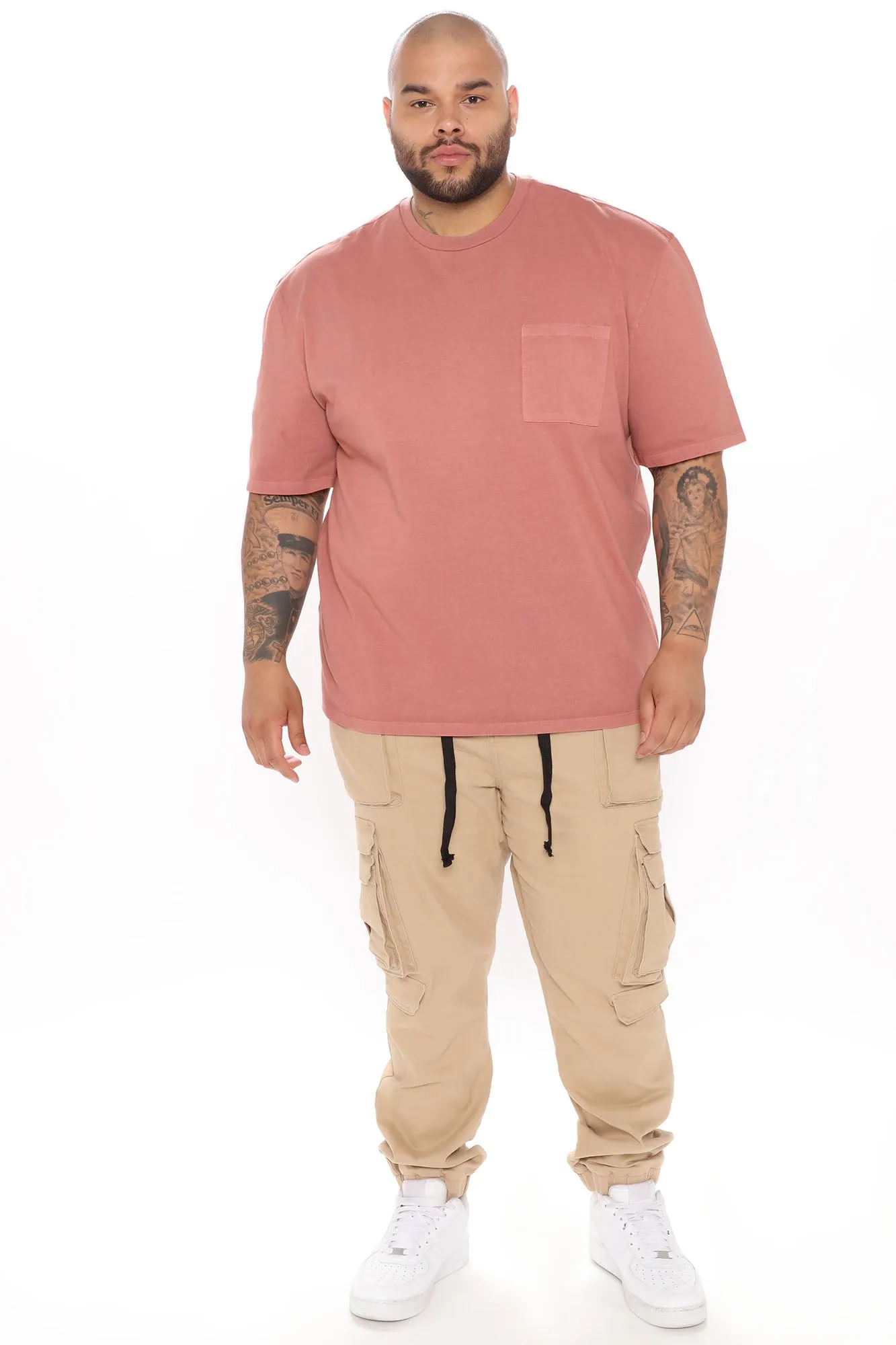 Adam Short Sleeve Pocket Tee - Mauve