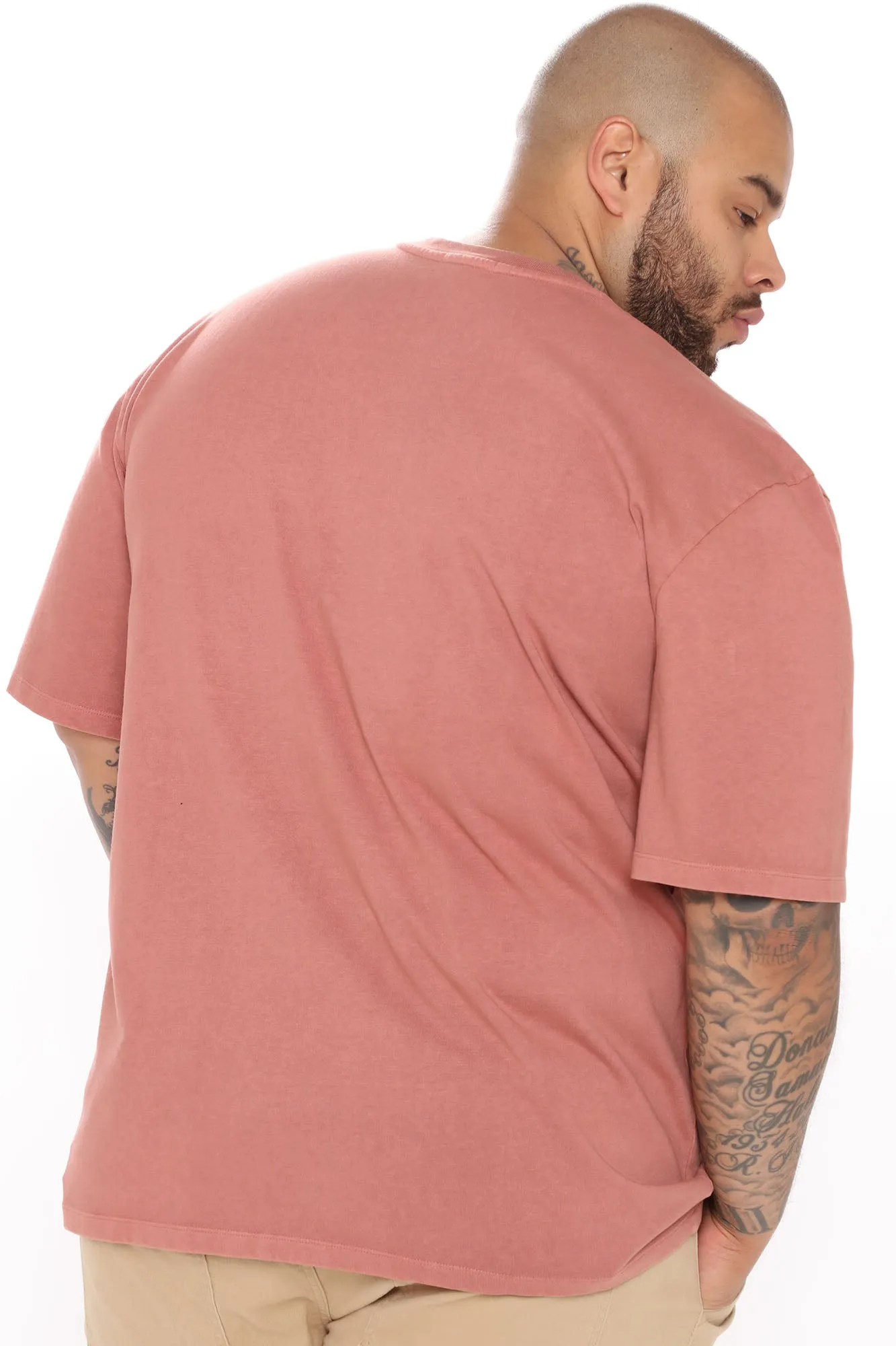 Adam Short Sleeve Pocket Tee - Mauve