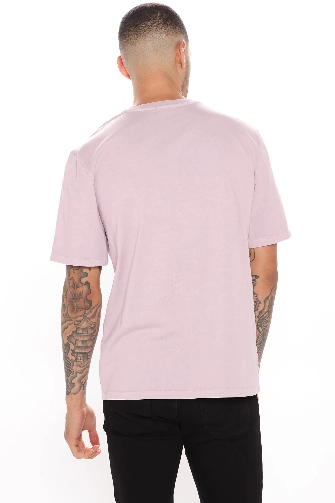 Adam Short Sleeve Pocket Tee - Purple