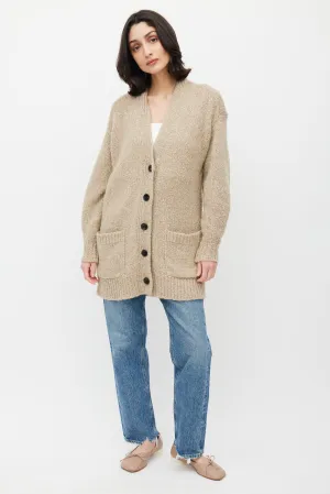 Beige Scott Knit Cardigan
