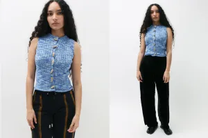 Blue Drip Top