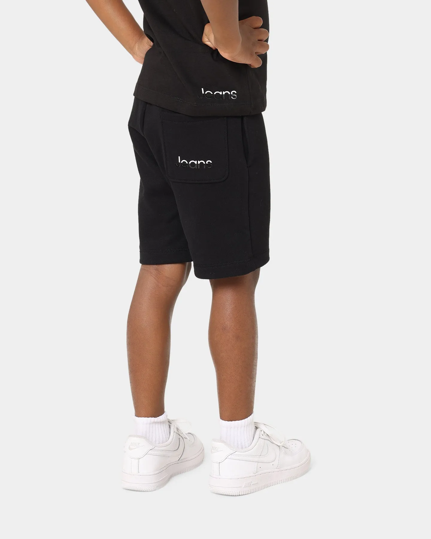Calvin Klein Kids' Split Logo T-Shirt and Jogger Short Set Black