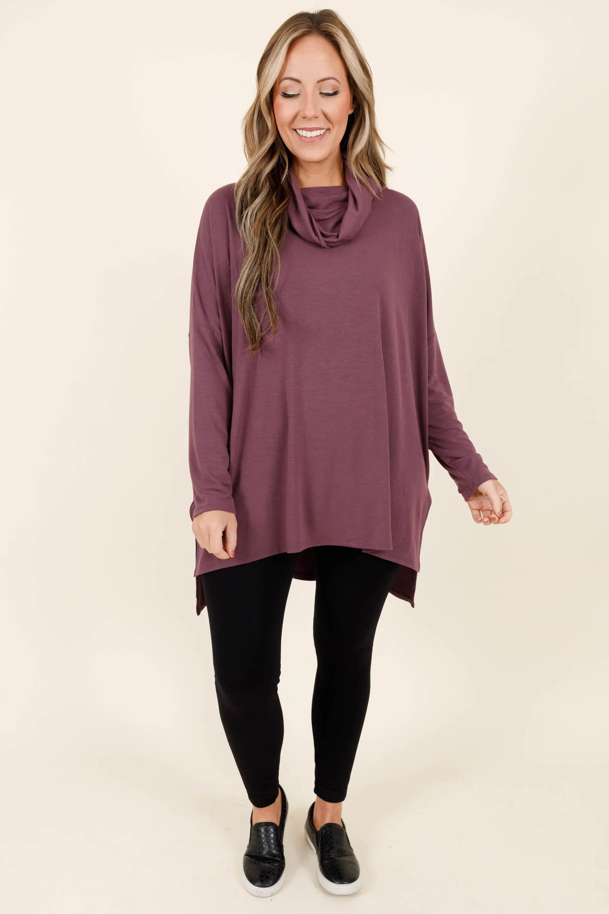 Closer To Your Heart Top, Eggplant