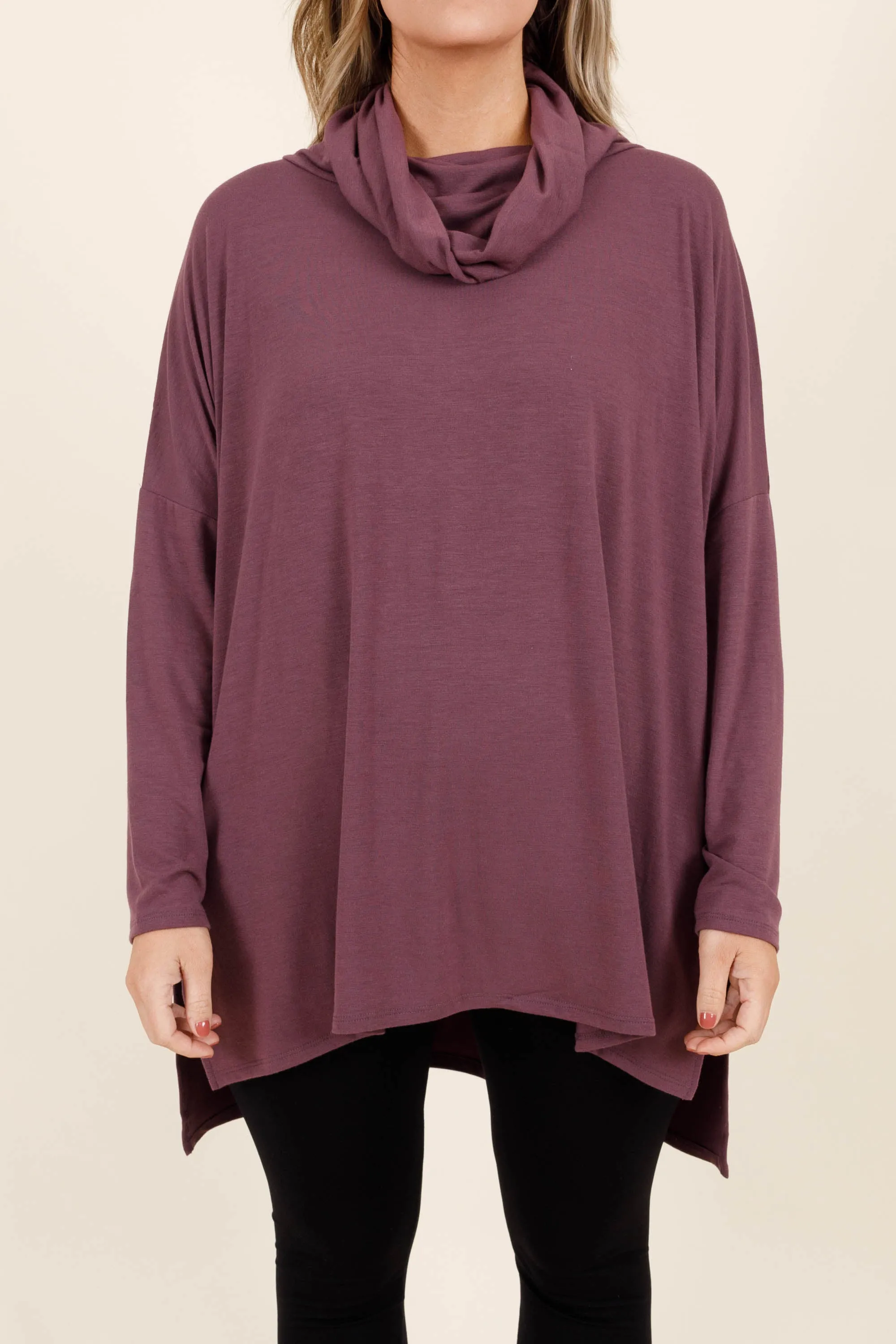 Closer To Your Heart Top, Eggplant