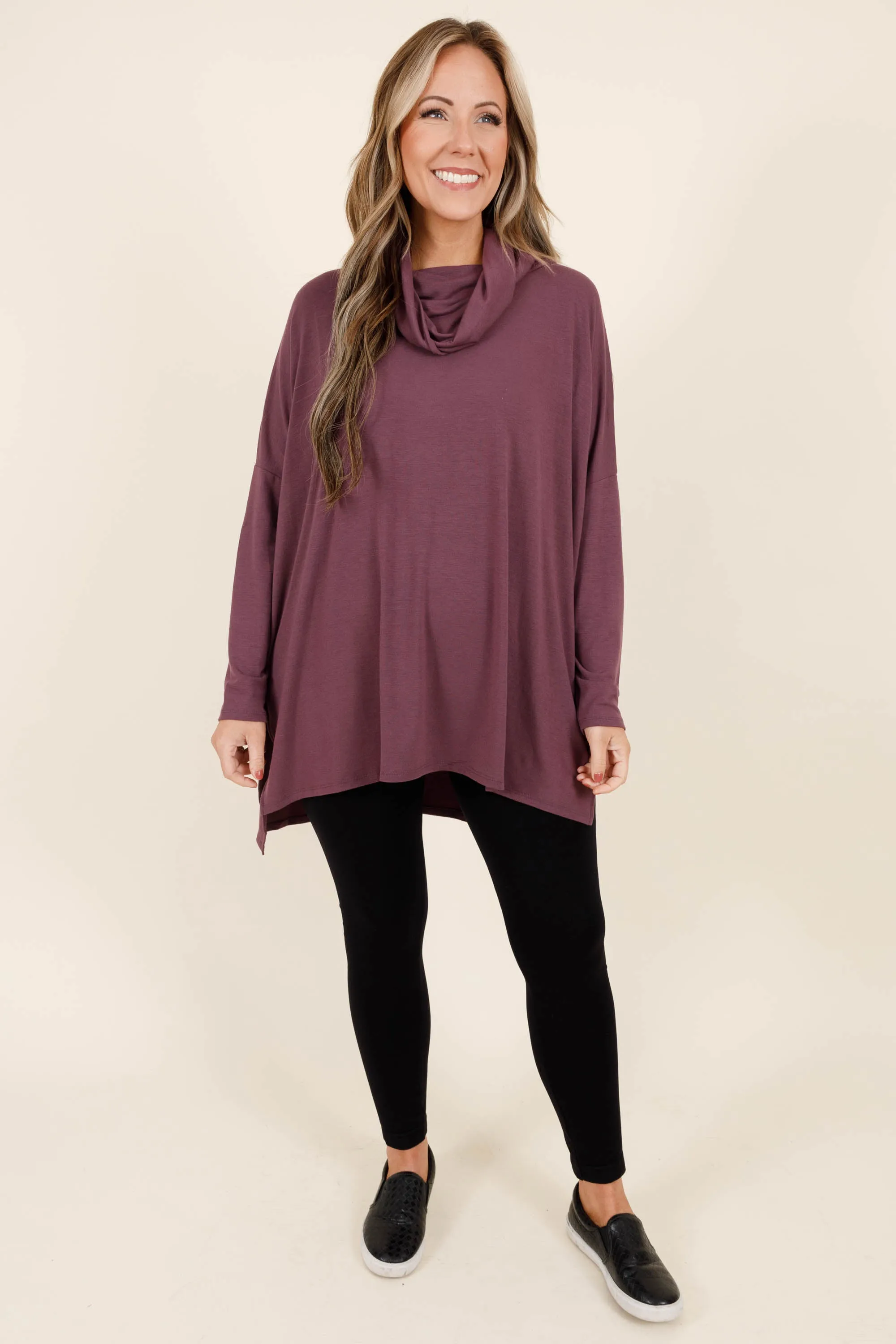 Closer To Your Heart Top, Eggplant