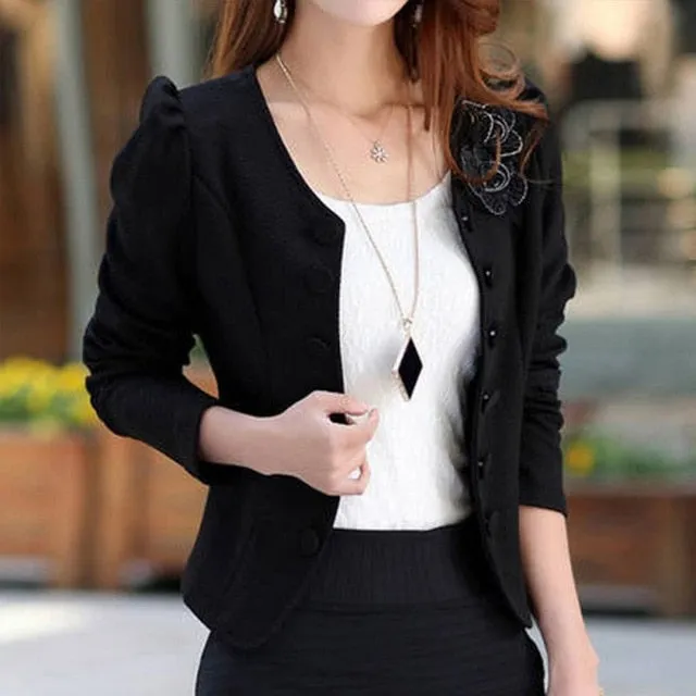 Floral Spring Jacket  Women Spring Autumn Fashion Blazer
