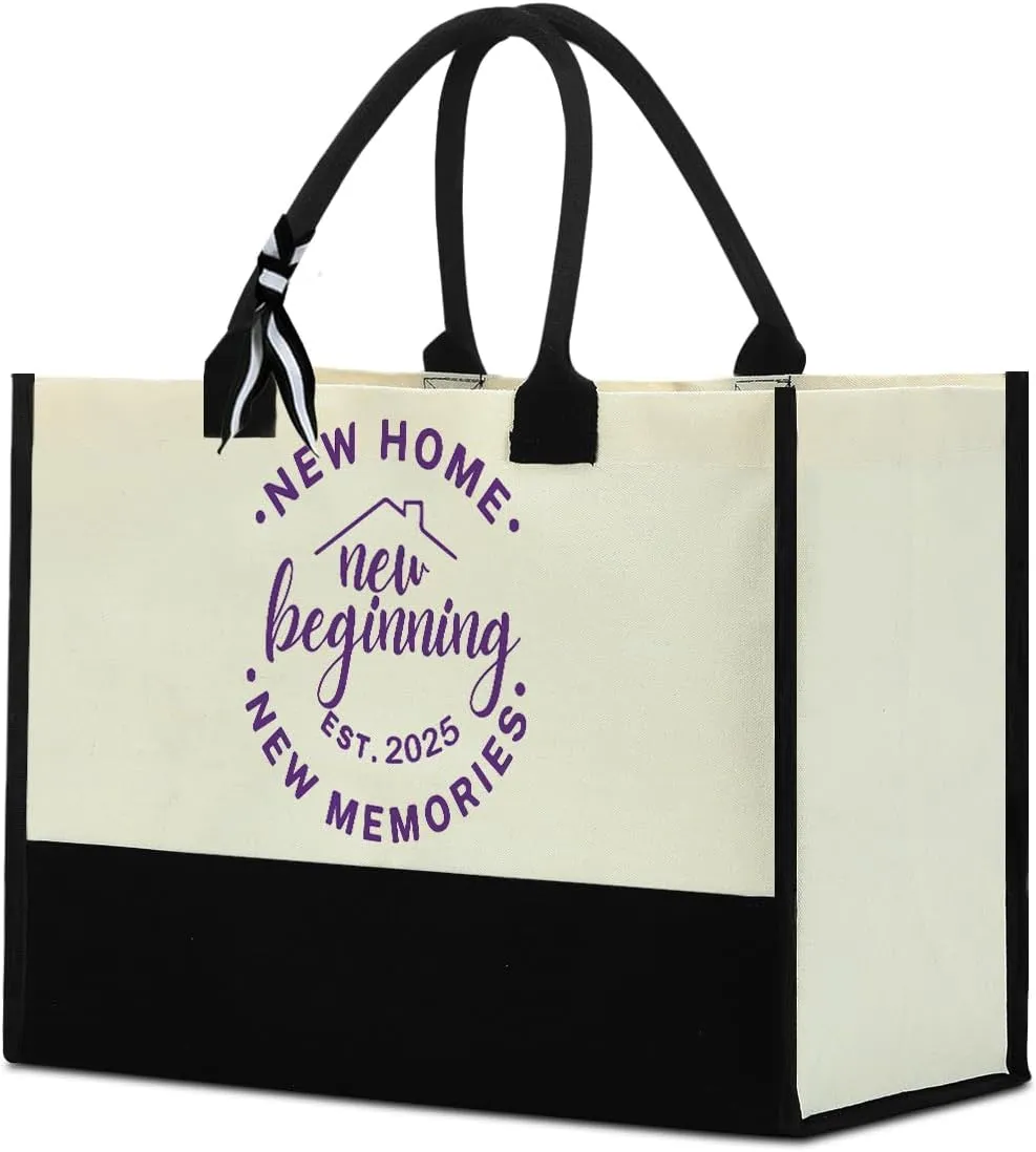 Fokongna Girls Trip Beach Bag Mimi Gigi Granny Nana Mama Abuela Nanny Housewarming Gifts Women Reusable Canvas Tote Bag