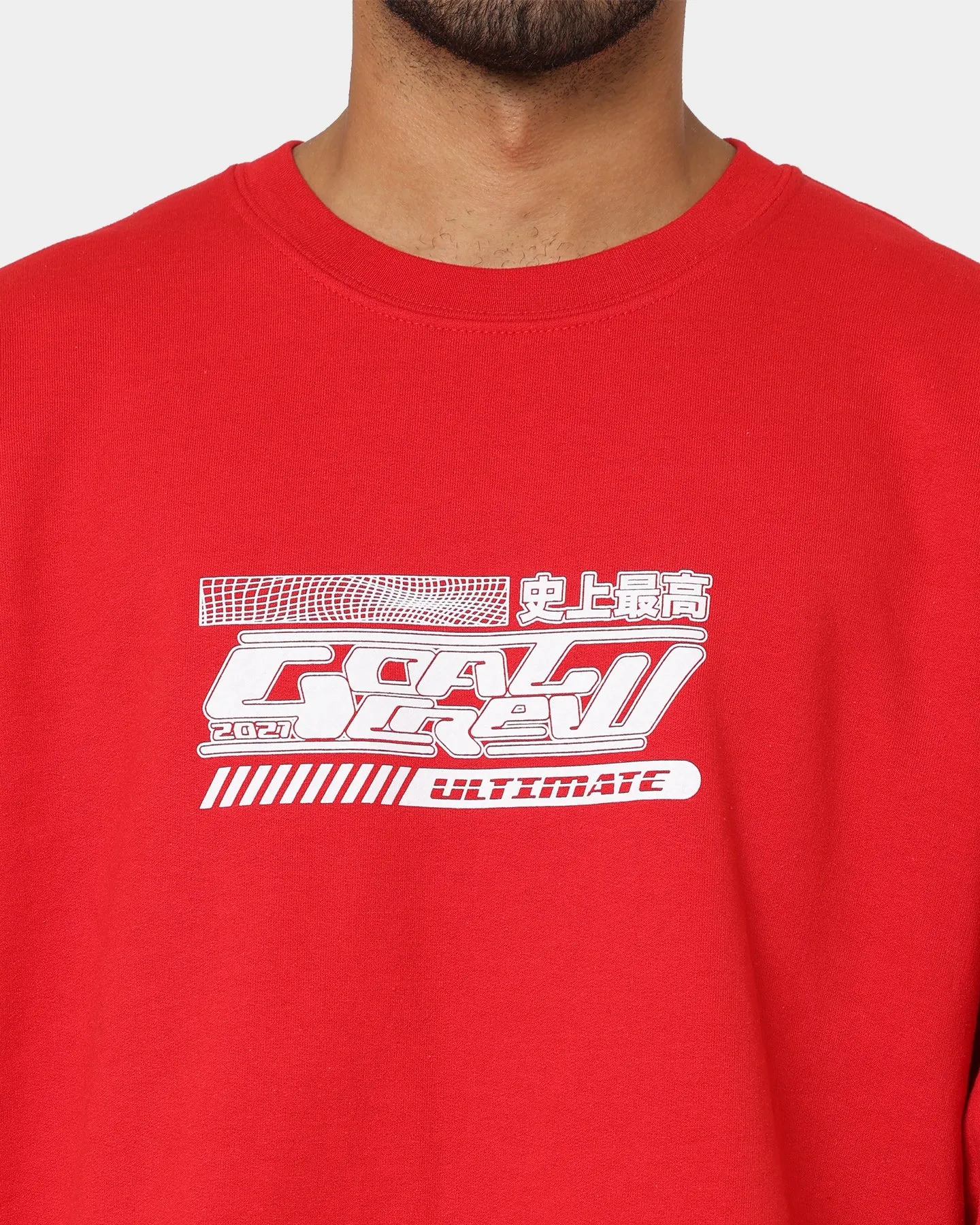 Goat Crew Anime Crewneck Red