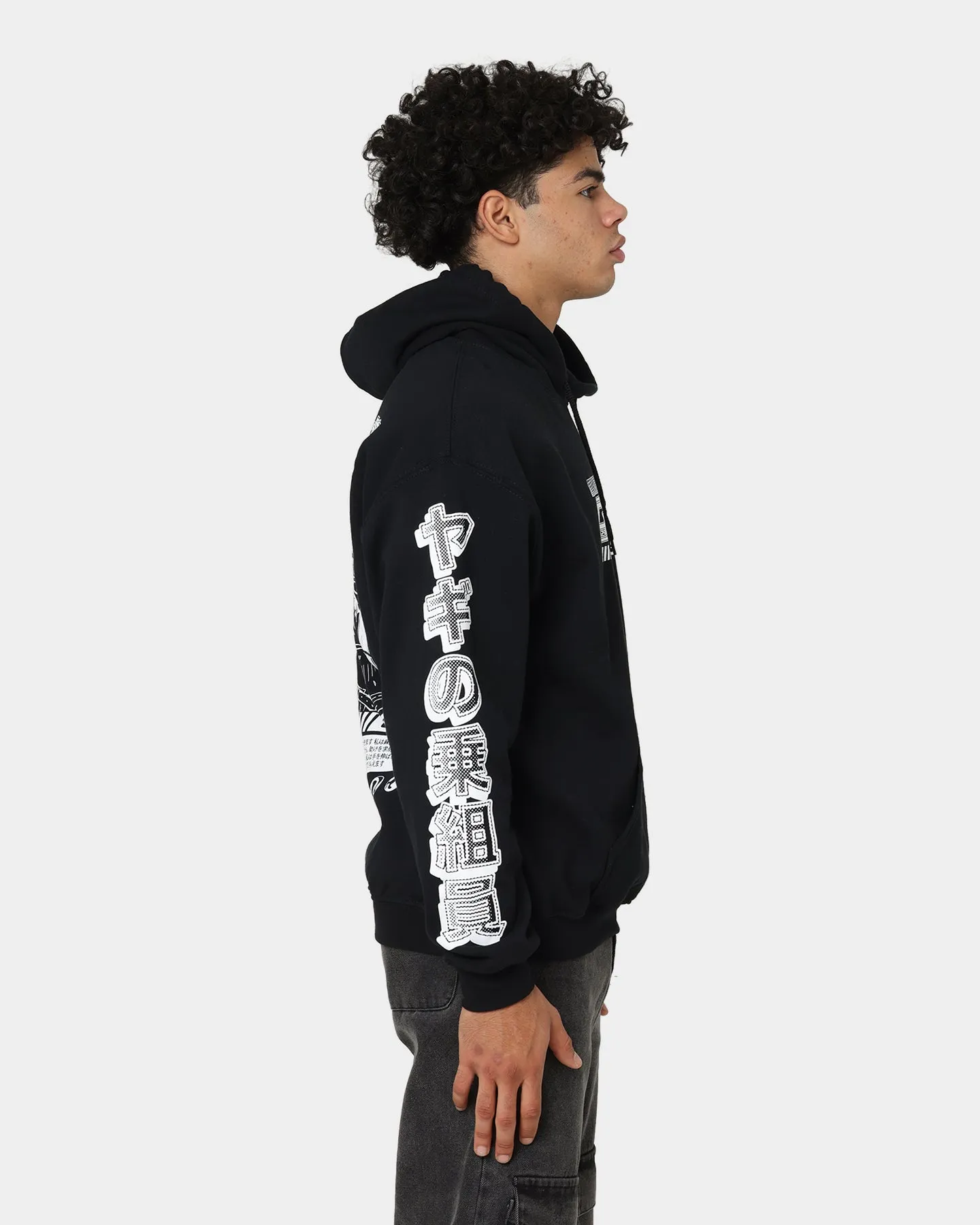 Goat Crew Anime Hoodie Black