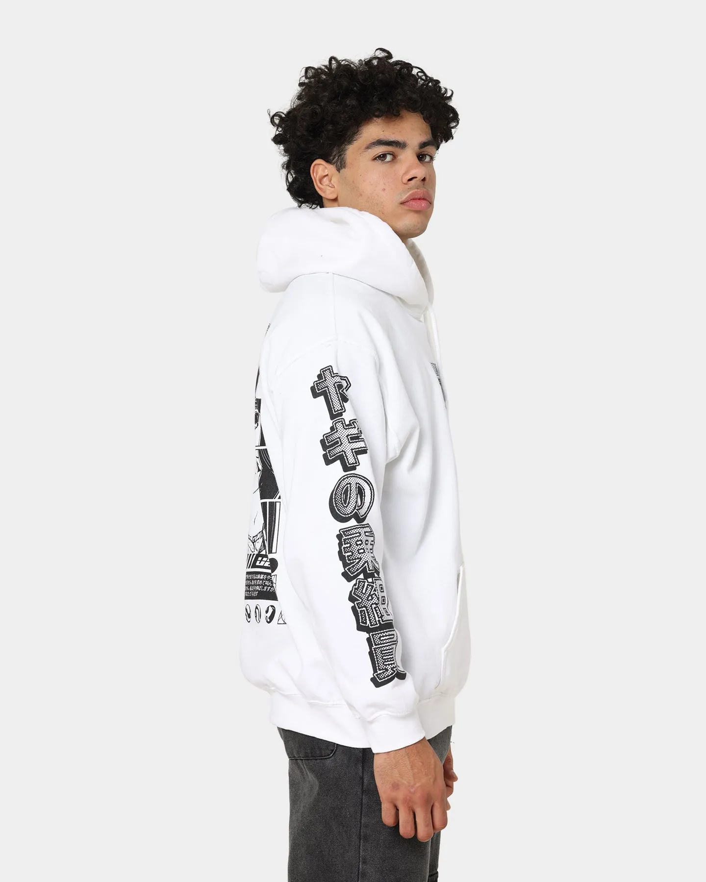 Goat Crew Anime Hoodie White