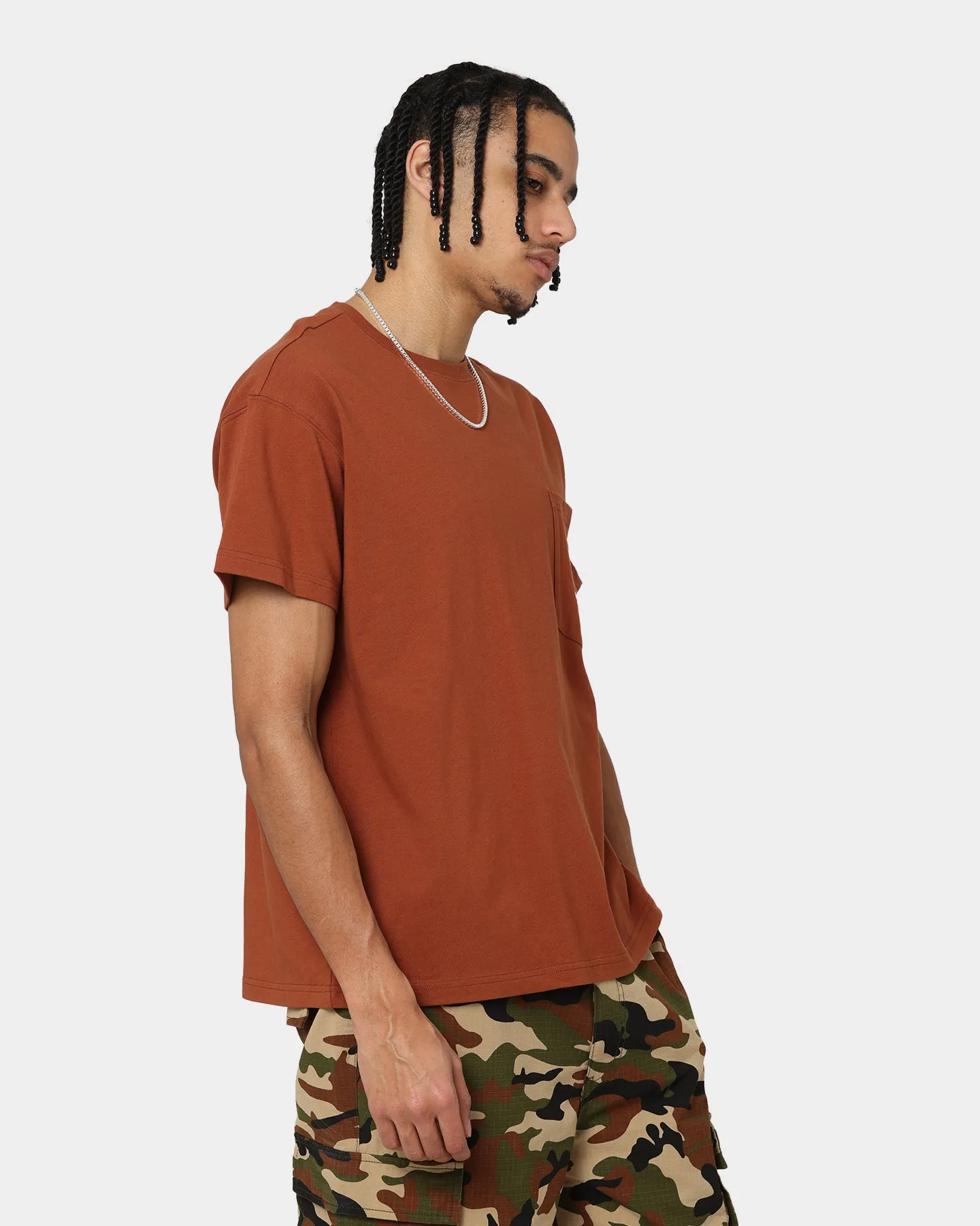 Grand Scheme Pocket T-Shirt Brown