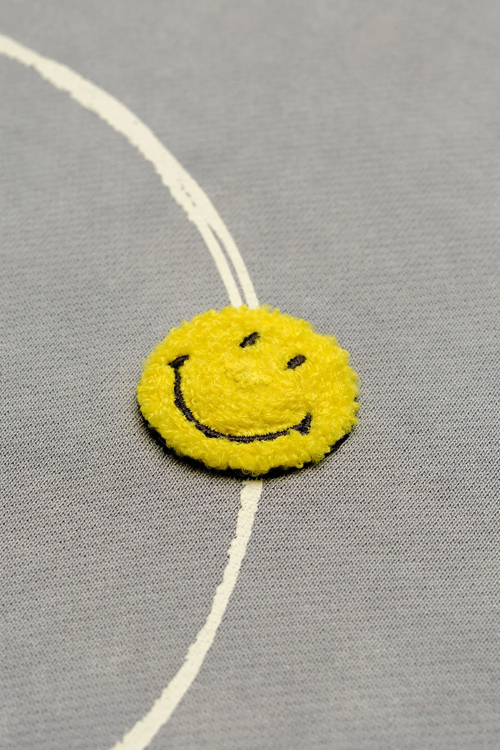 Grey Faded Smiley Originals Hoodie