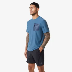 Heat Seal Zip Block Pocket T-Shirt | Blue