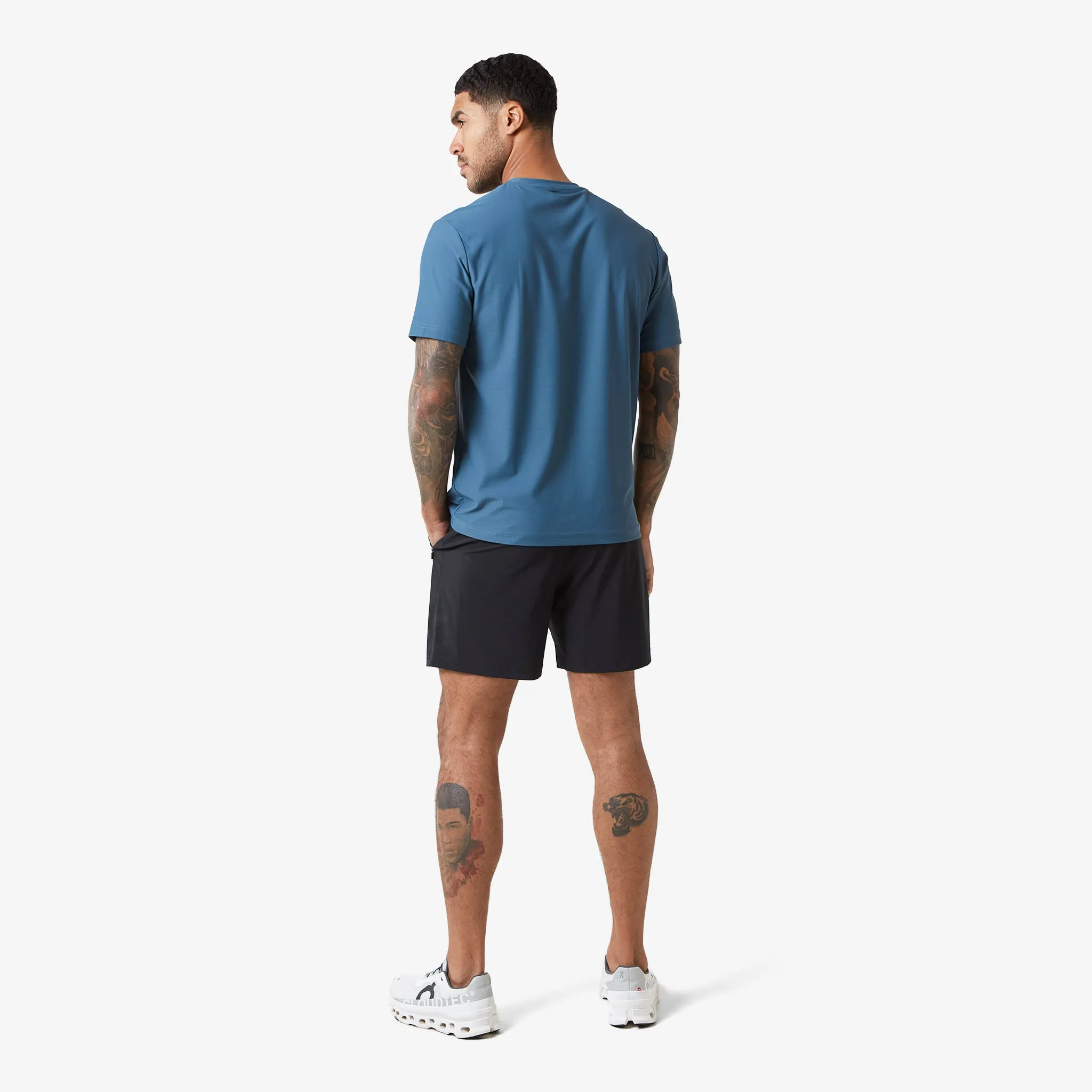 Heat Seal Zip Block Pocket T-Shirt | Blue