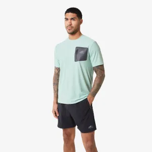 Heat Seal Zip Block Pocket T-Shirt | Sage