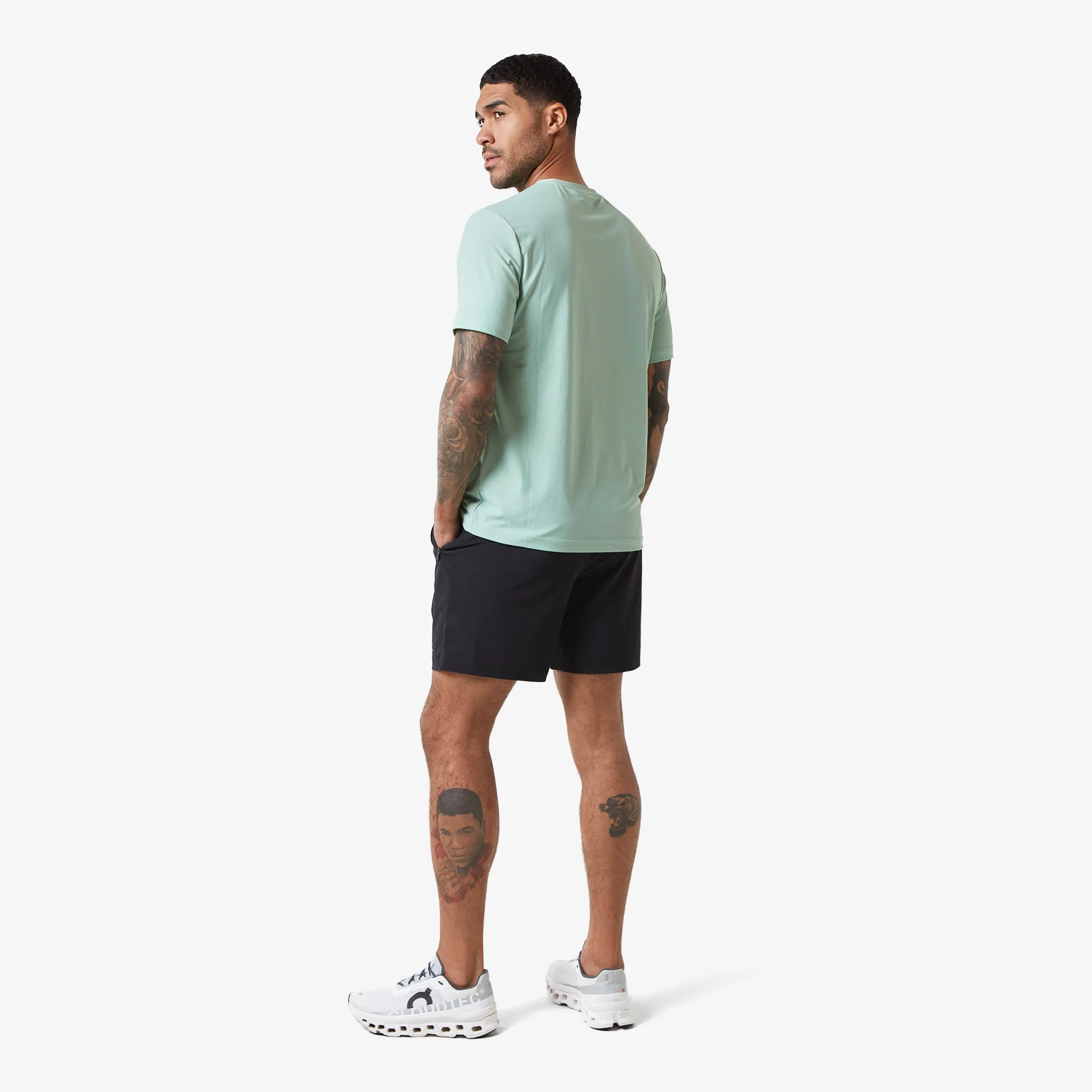 Heat Seal Zip Block Pocket T-Shirt | Sage