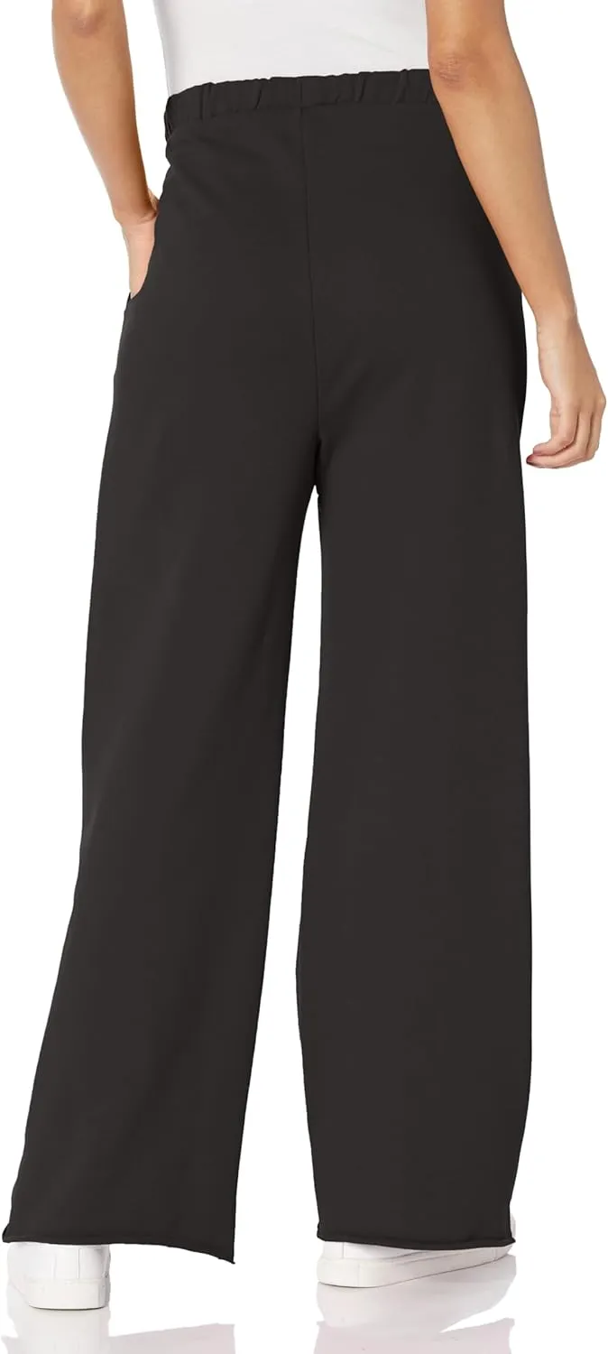 HUGO Women's Script Logo Wide Leg Pants