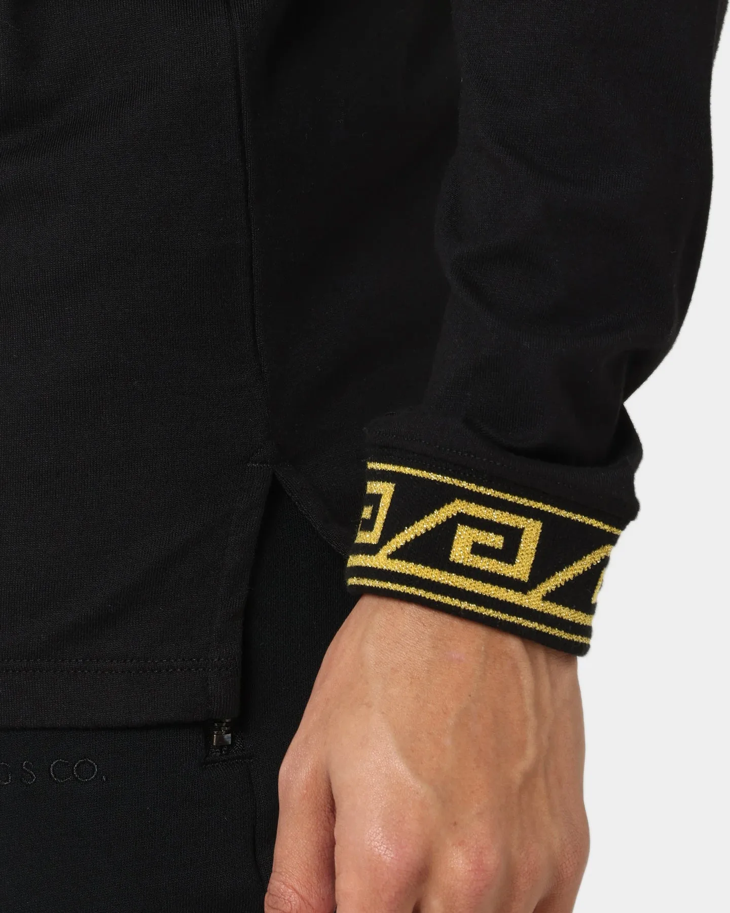 Last Kings Territorial Rib Long Sleeve T-Shirt Black