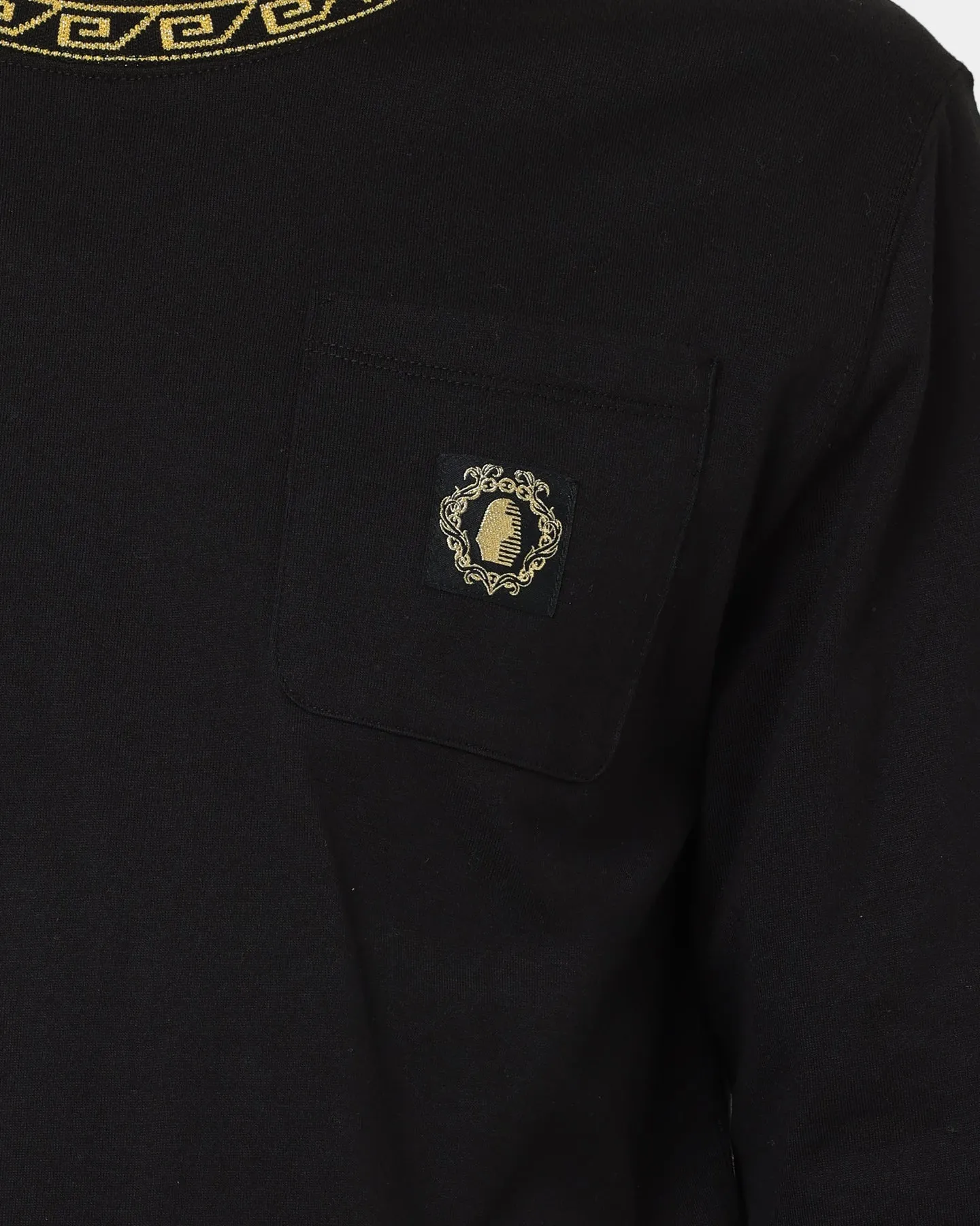 Last Kings Territorial Rib Long Sleeve T-Shirt Black