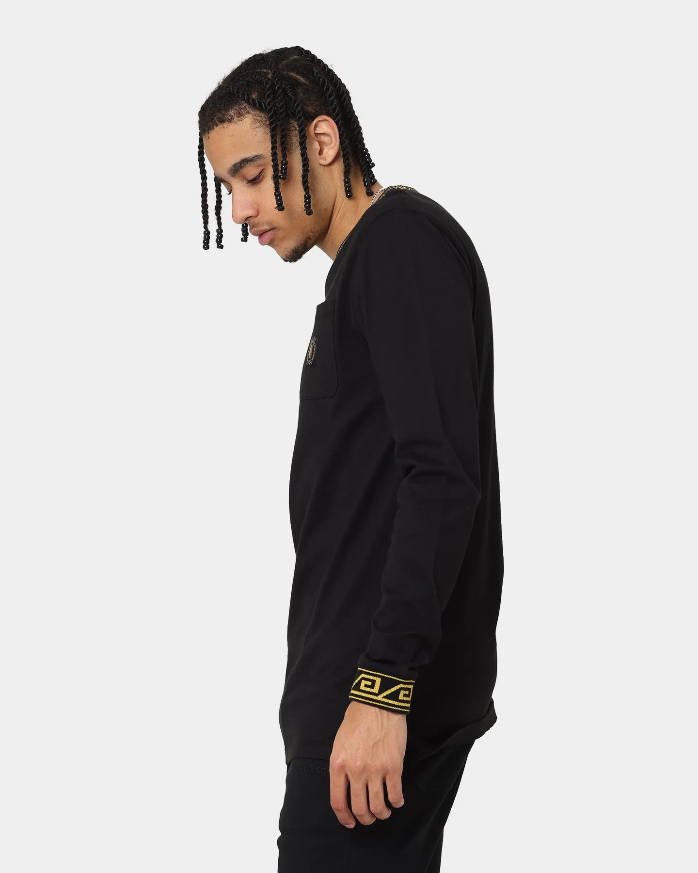 Last Kings Territorial Rib Long Sleeve T-Shirt Black