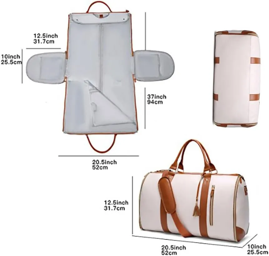 Luux Travel Bag, Luux Duffle Travel Bags, Luux Bag, Travel Duffel Bags for Women (white)