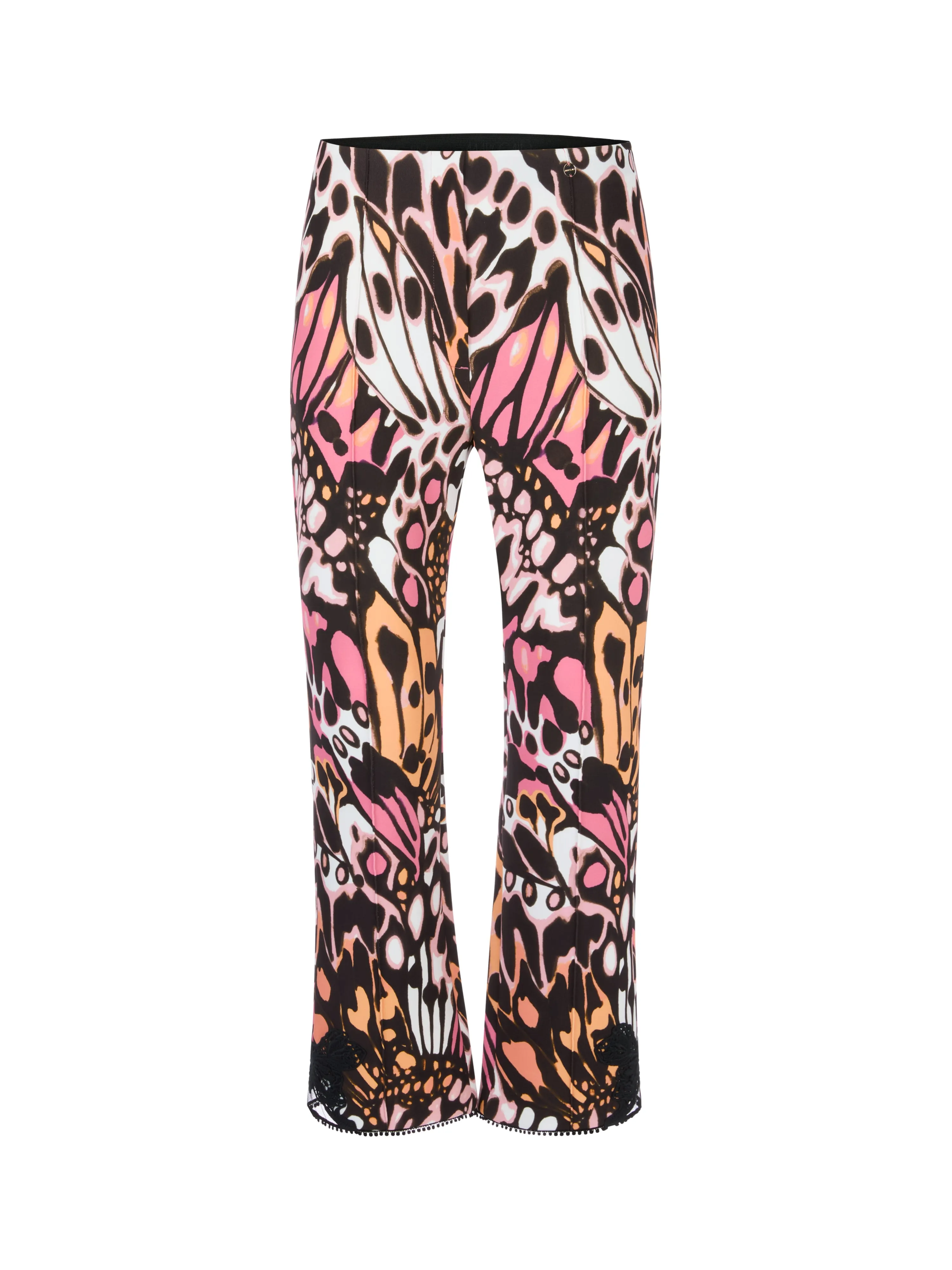 MARC CAIN Black Trousers with Butterfly pattern