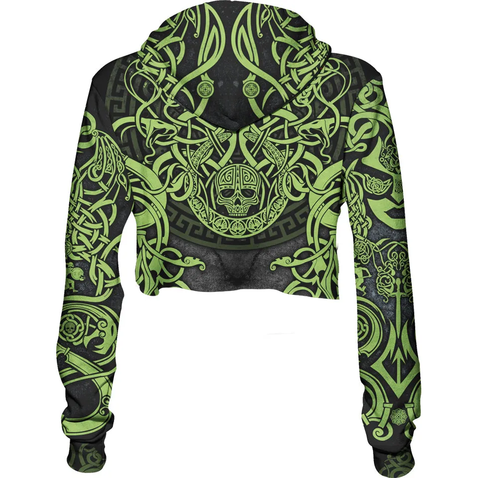 Medusa Crop Hoodie - Snake Edition