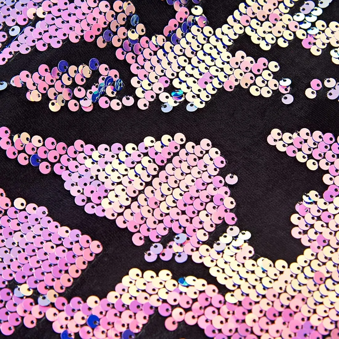 Men's Fashion Floral Glitter Sequin Velvet Pants