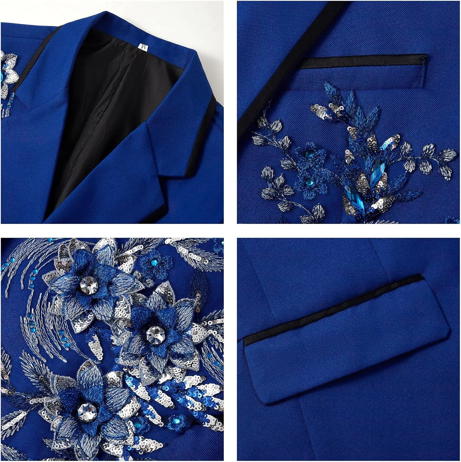 Mens Suits Slim Fit 2 Piece Formal Tuxedo Suits Blazer Pants with Bow Tie for Wedding Prom