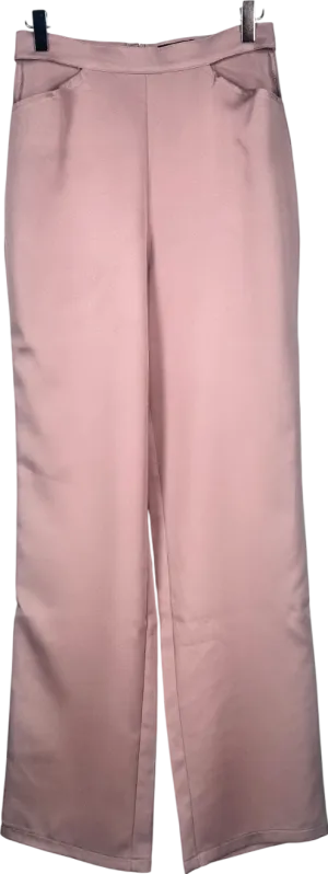 Misspap Grey Cut Out Waist Straight Leg Trousers UK 8