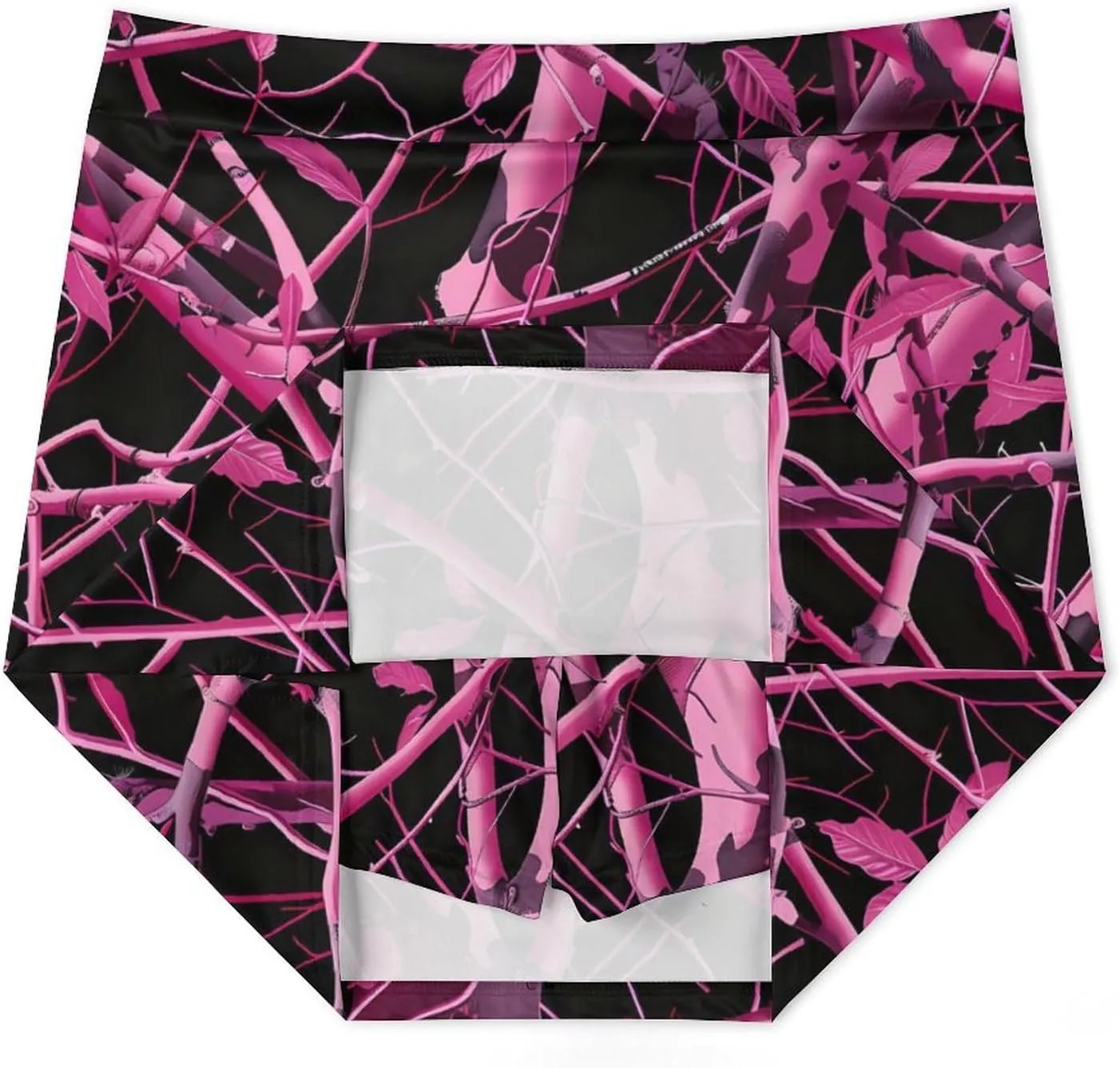 Muddy Camouflage Purple Branches Women's Skort Athletic Skirt Golf Skorts A-line Skirts with Built-in Shorts Pockets