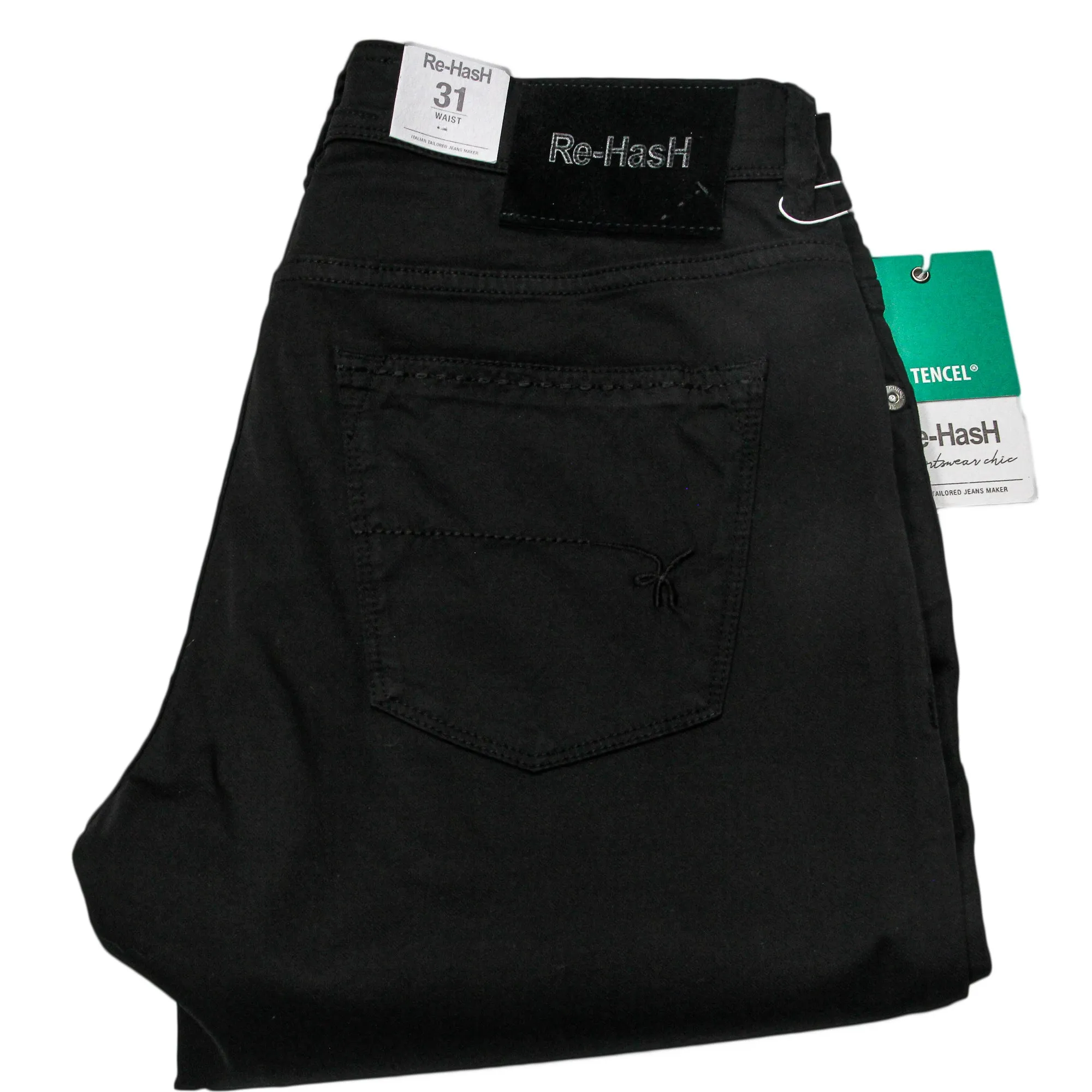 Noire Stretch Cotton Slim Fit Pants - Re-Hash