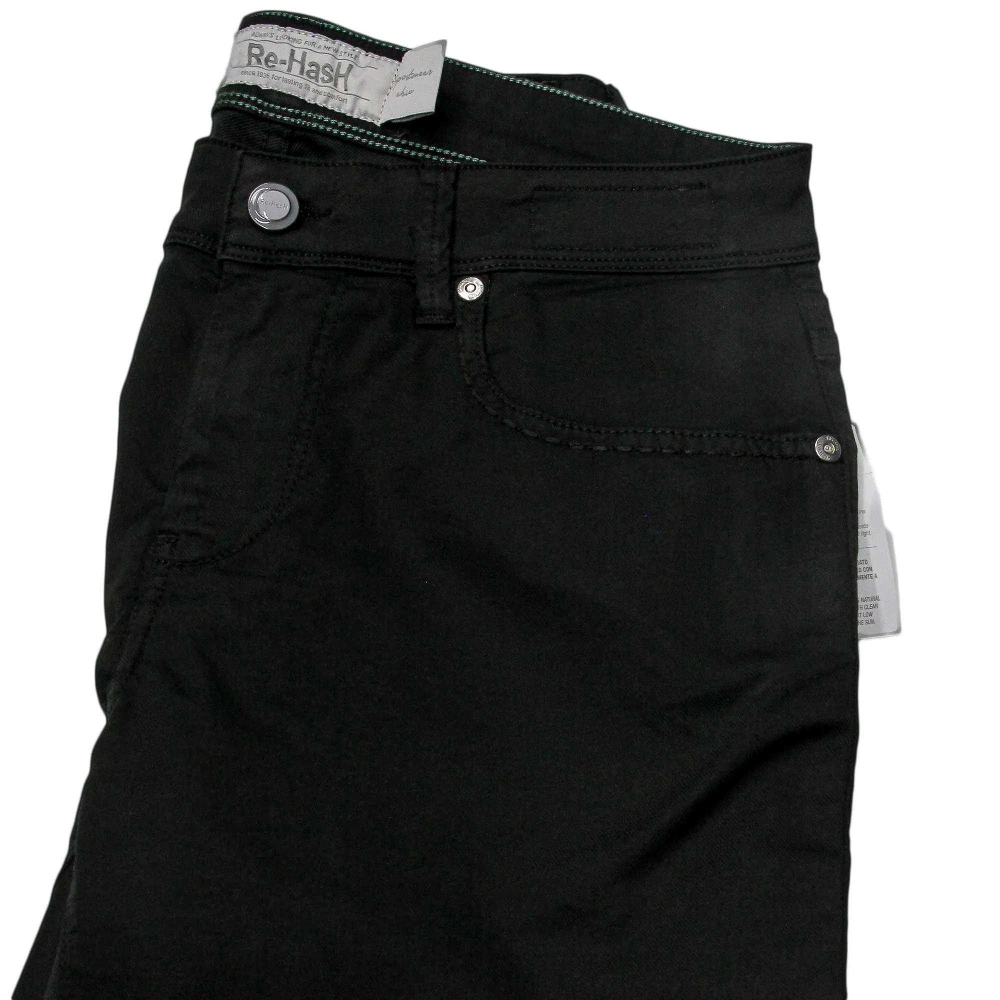 Noire Stretch Cotton Slim Fit Pants - Re-Hash