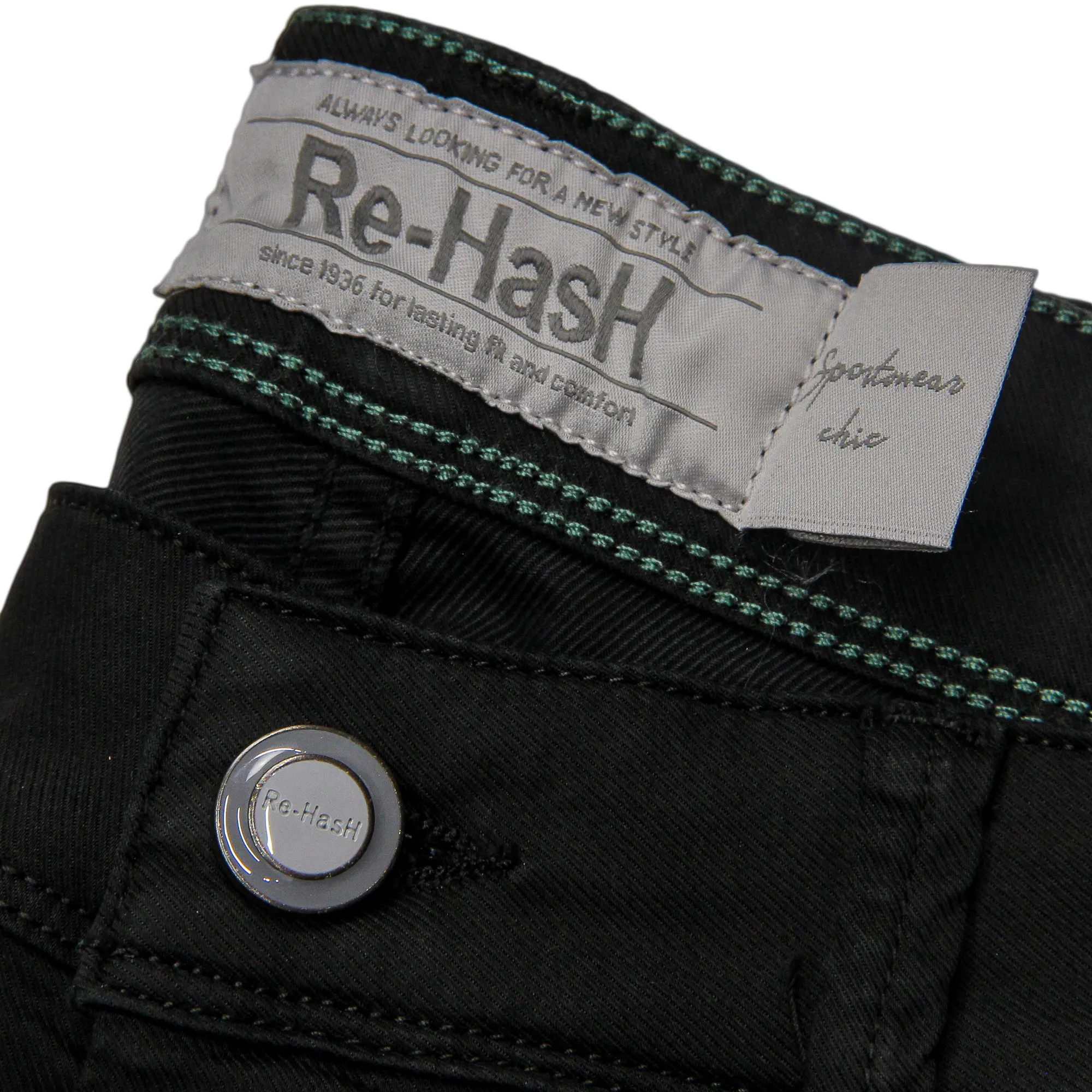Noire Stretch Cotton Slim Fit Pants - Re-Hash