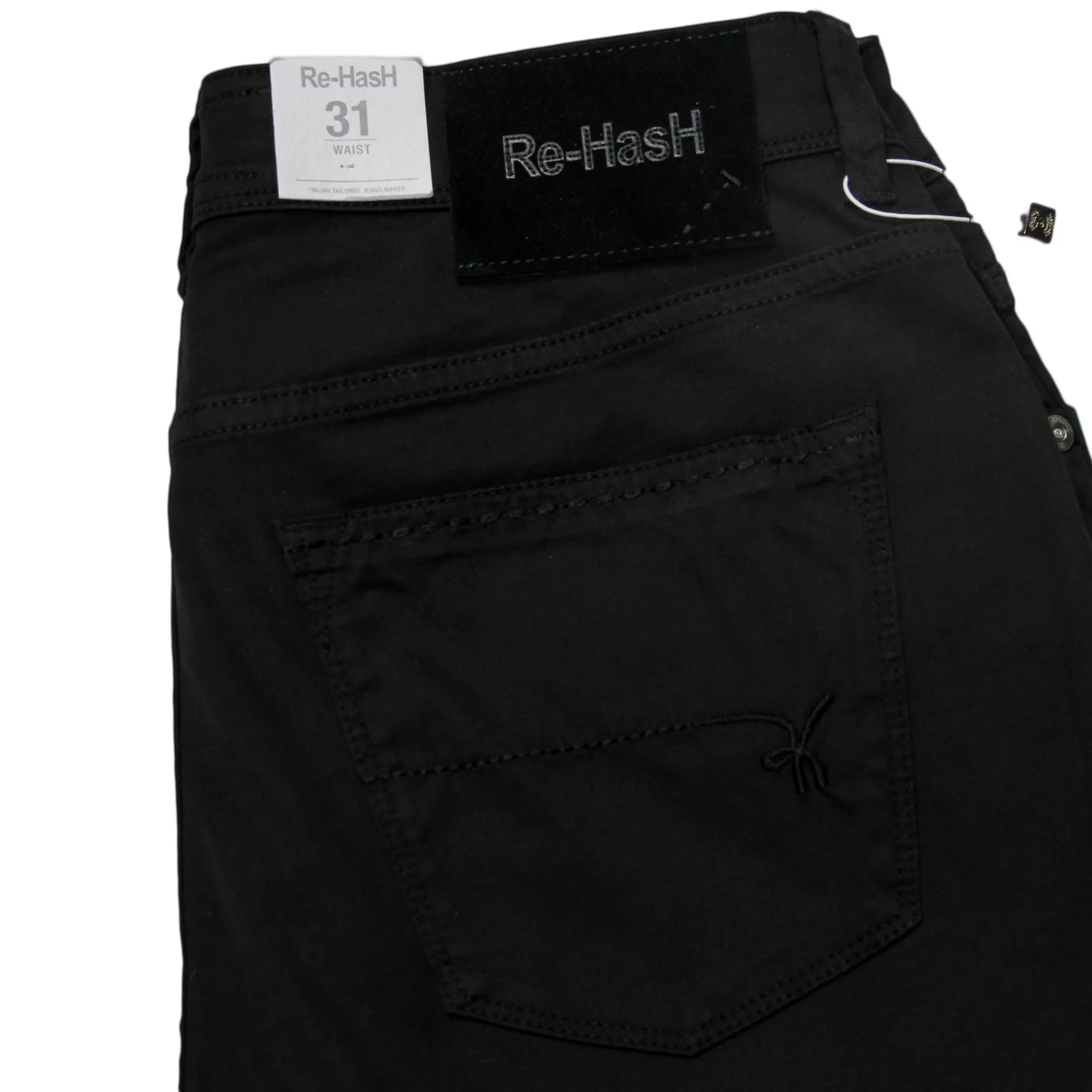 Noire Stretch Cotton Slim Fit Pants - Re-Hash