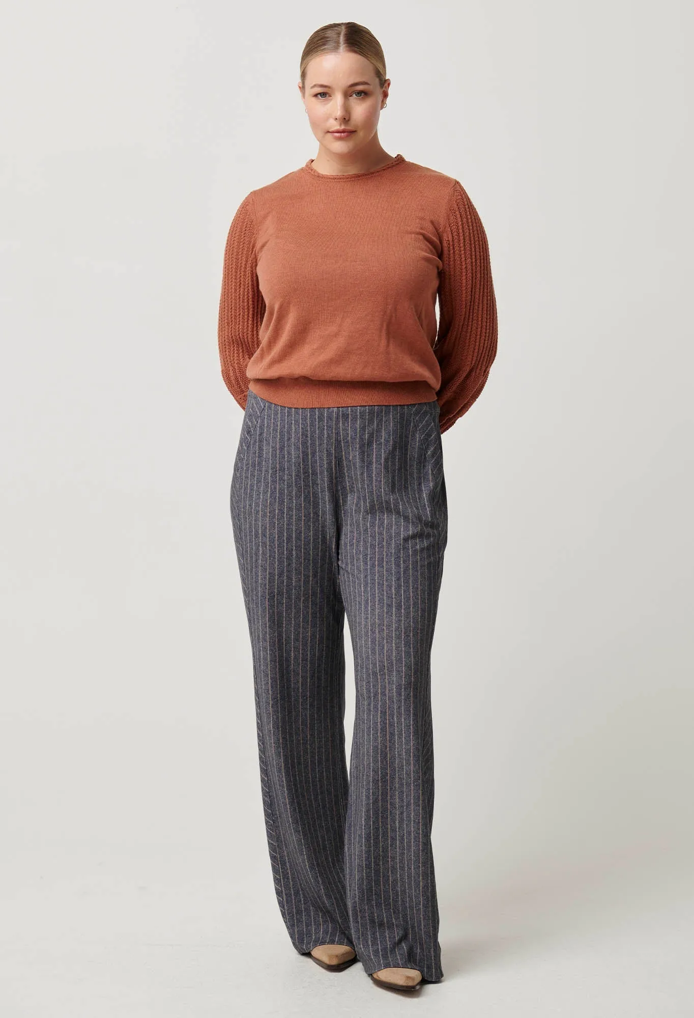 ONCE WAS Eastyn Merino Cotton Knit tawny