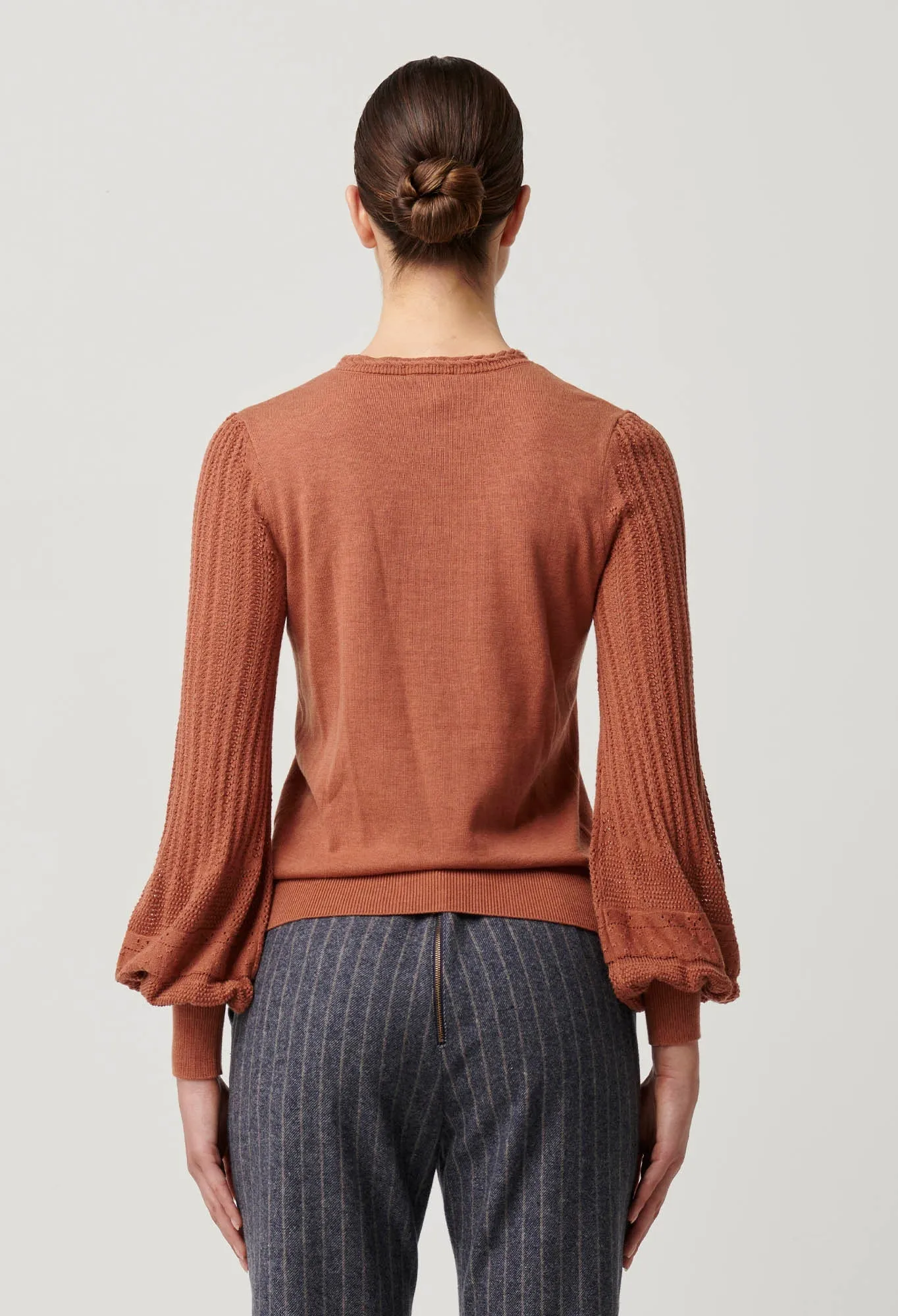 ONCE WAS Eastyn Merino Cotton Knit tawny