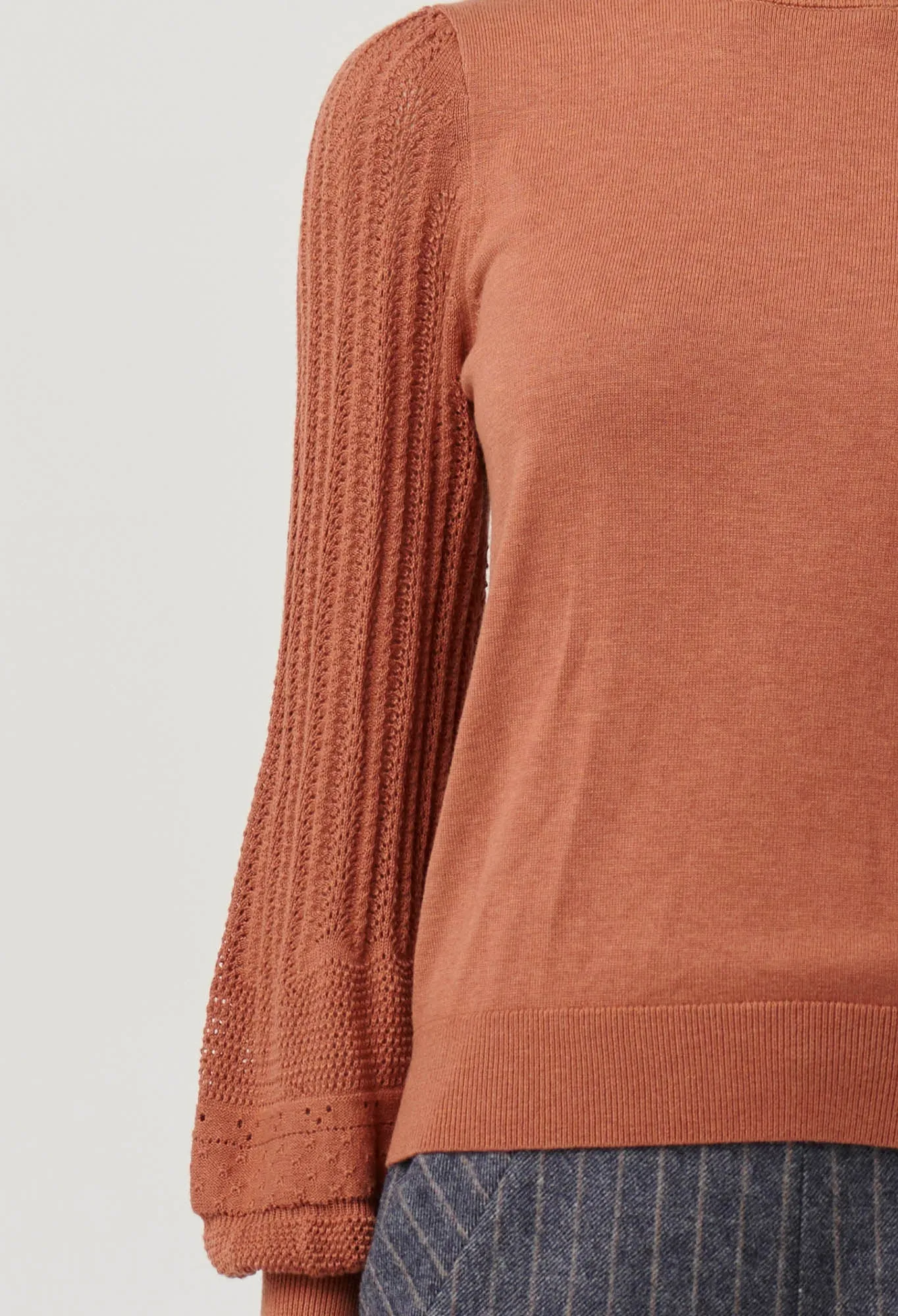 ONCE WAS Eastyn Merino Cotton Knit tawny