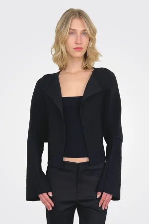 Ottoman Cardigan - Nero