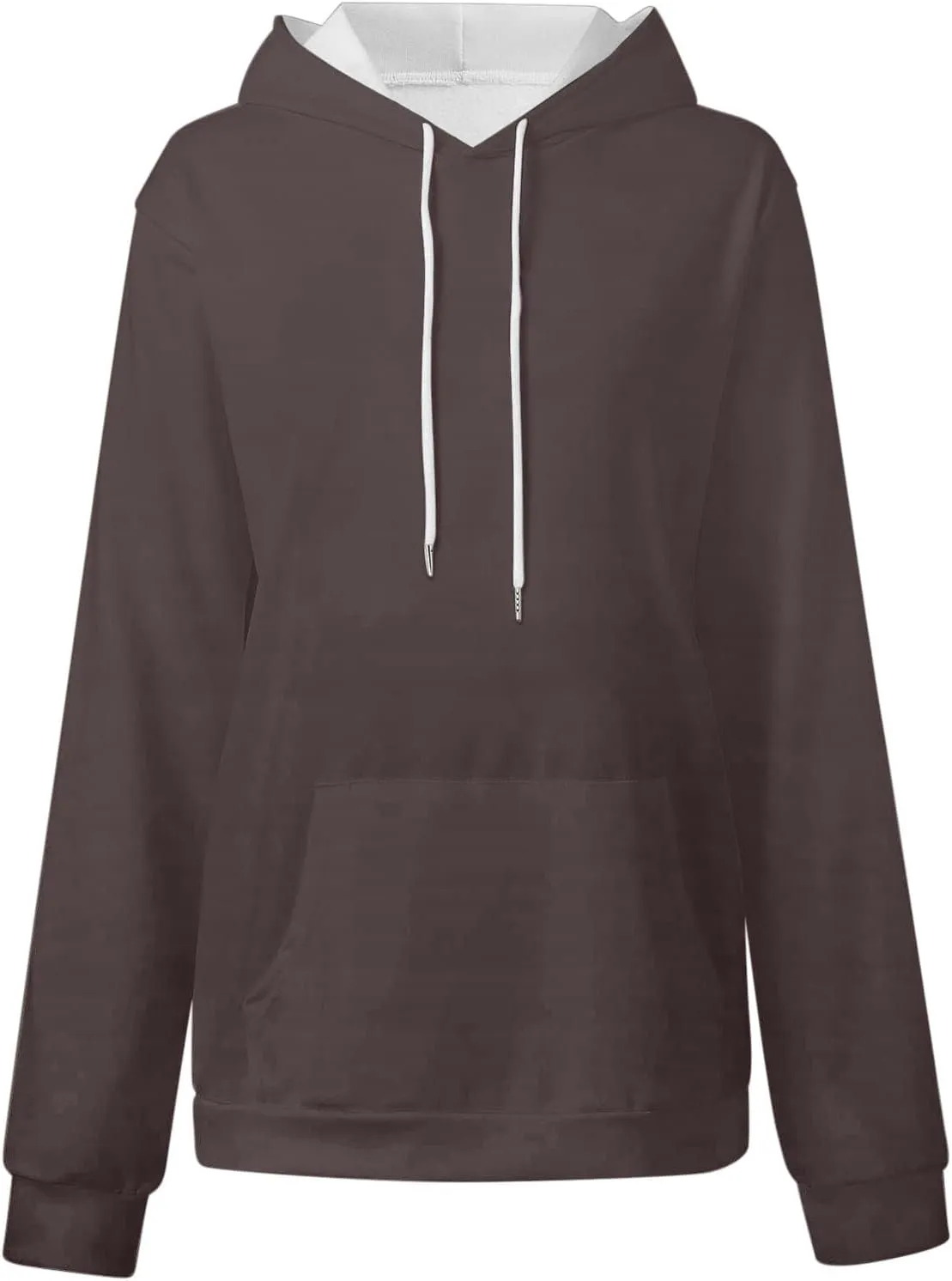 Oversized Drawstring Hoodies For Women Casual Long Sleeve Pullover Tops Comfy Hooded Sweatshirts Fall Fashion Outfits