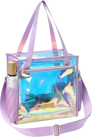 PACKISM Clear Bag 12x6x12 Stadium Approved - Clear Tote Bag for Sport Events Game Day Concert and Work