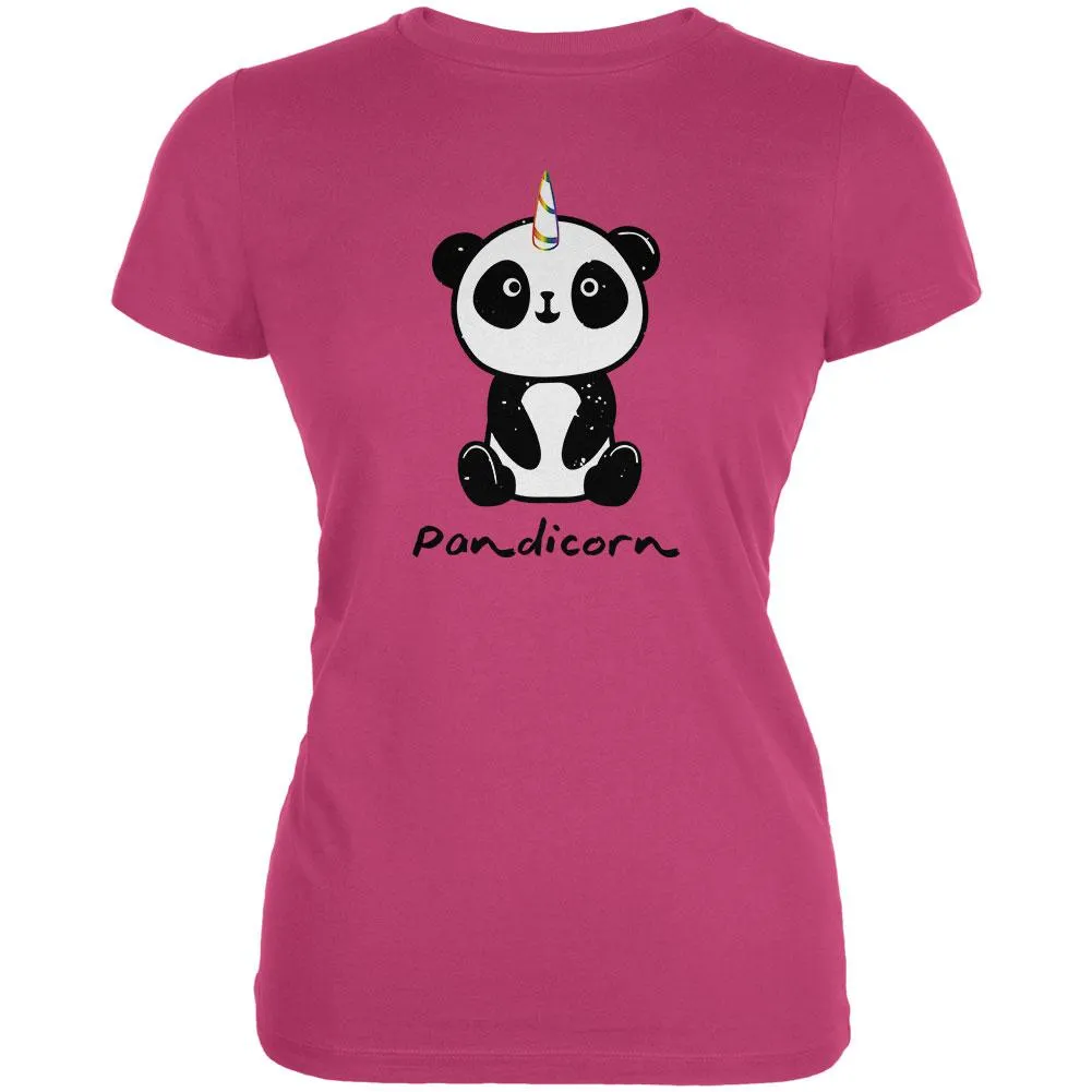 Pandicorn Panda Unicorn Juniors Soft T Shirt
