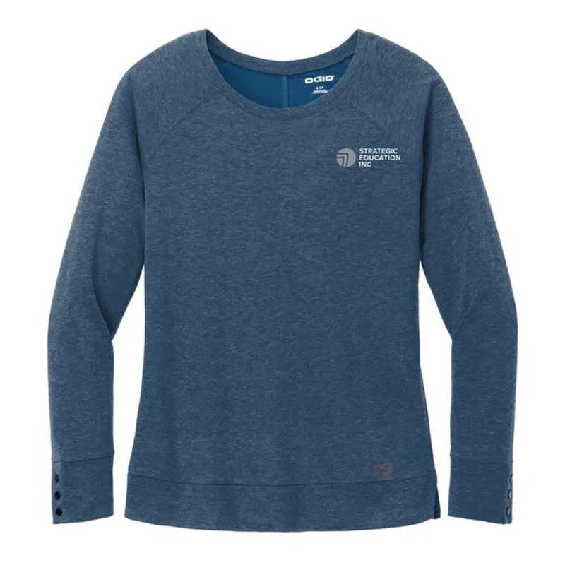 SEI OGIO Ladies Command Long Sleeve Scoop Neck - Spar Blue