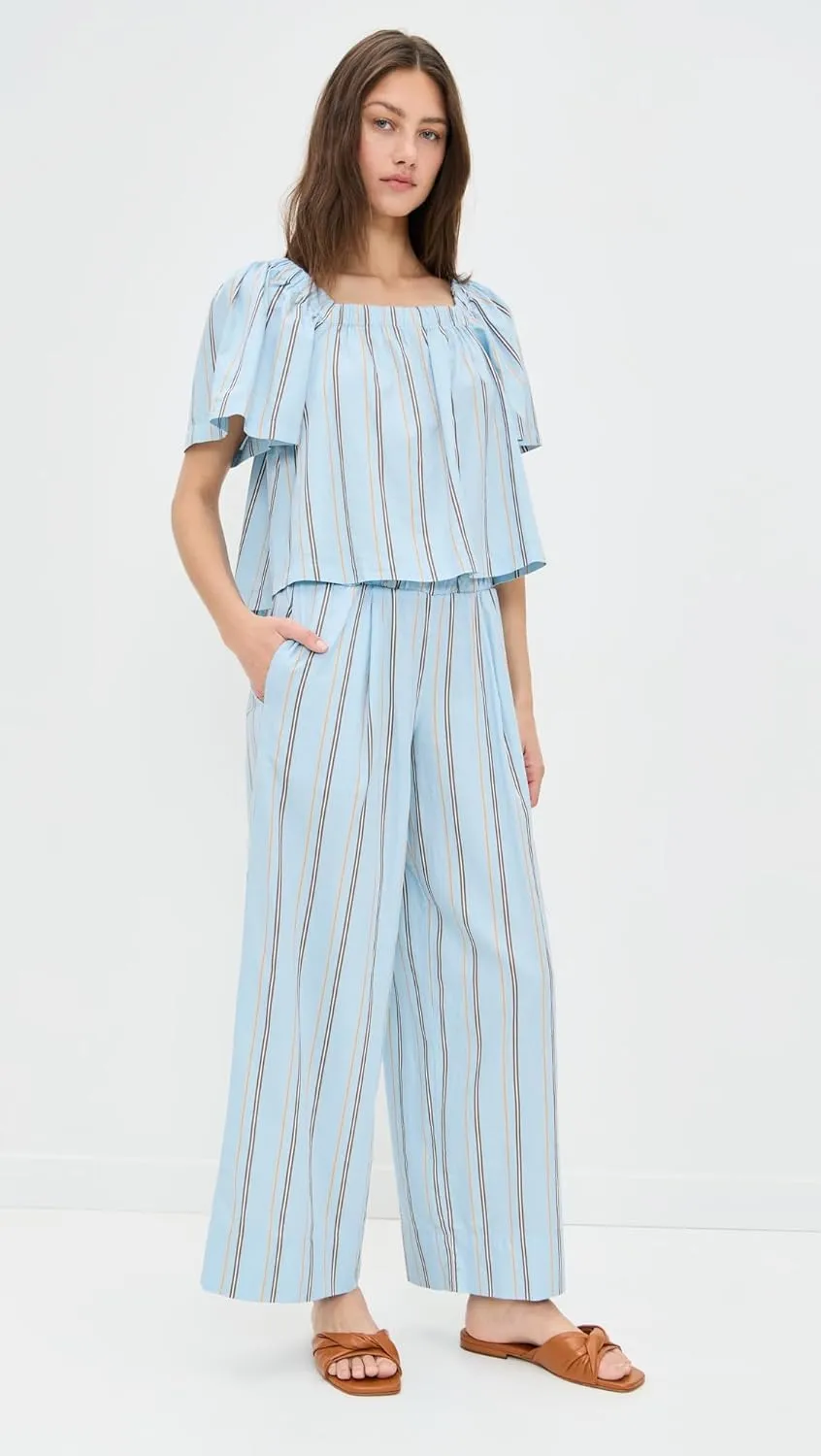 Stateside Women's Column Stripe Poplin Pants