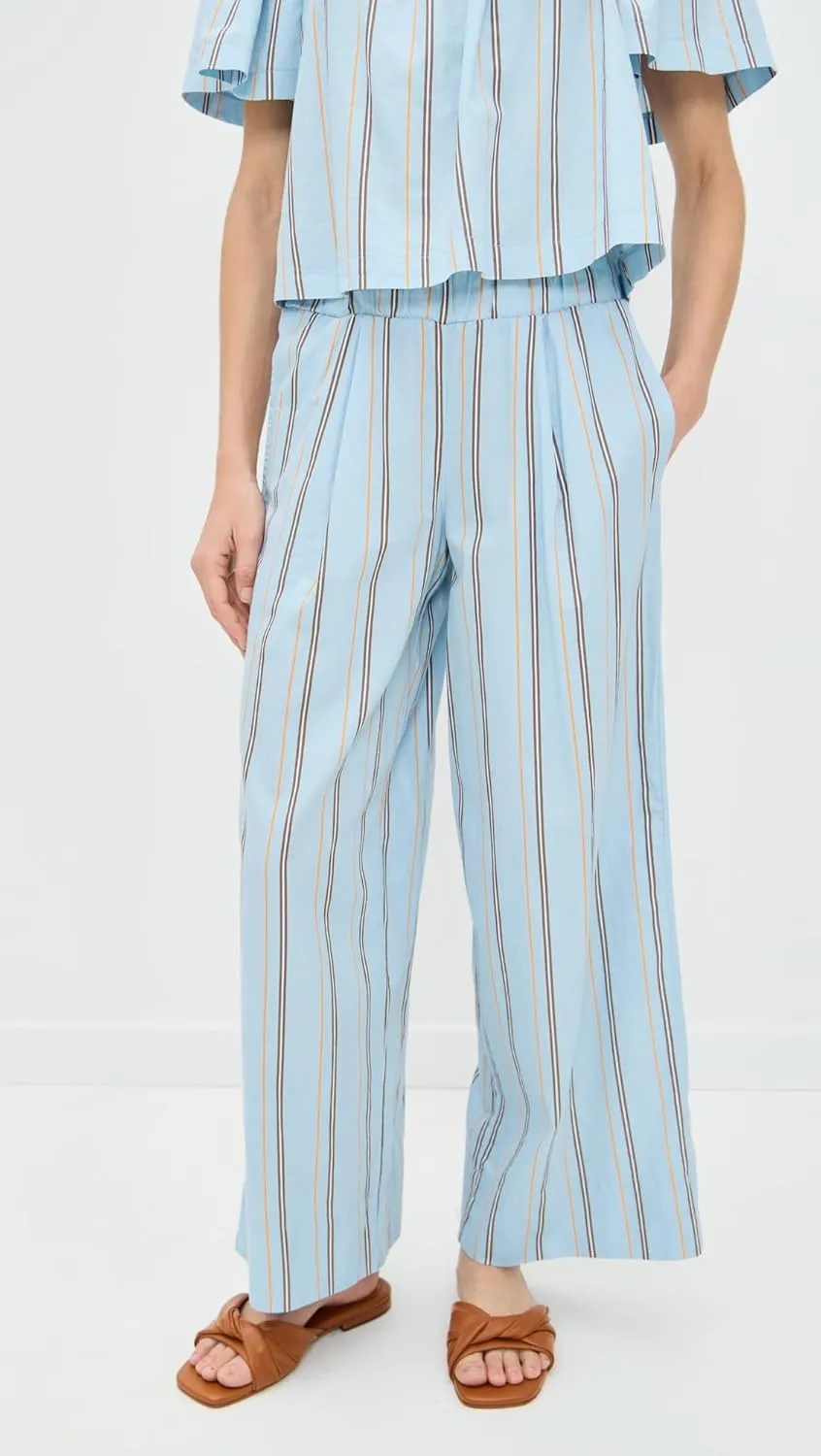 Stateside Women's Column Stripe Poplin Pants