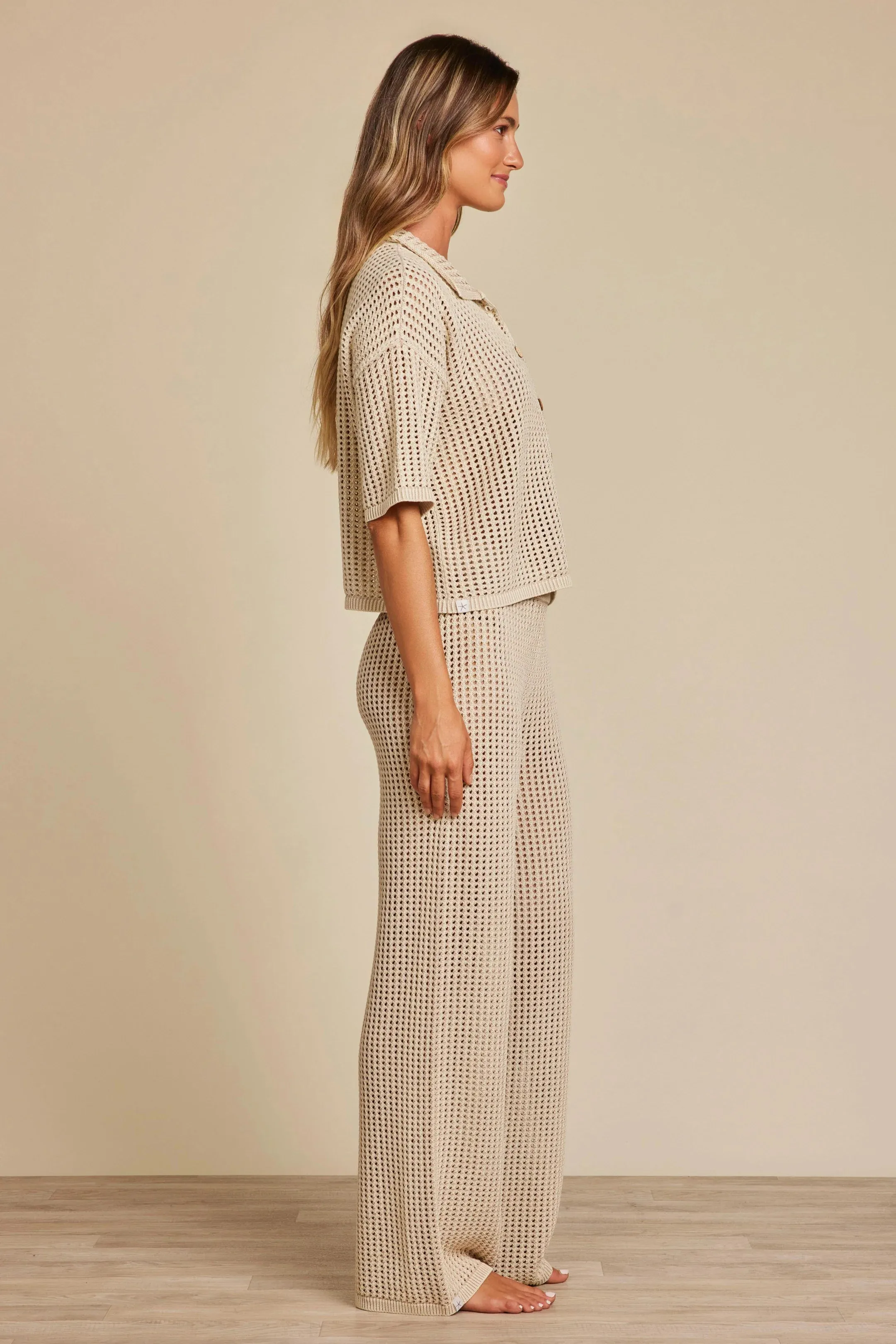Sunbleached Button Short Sleeve