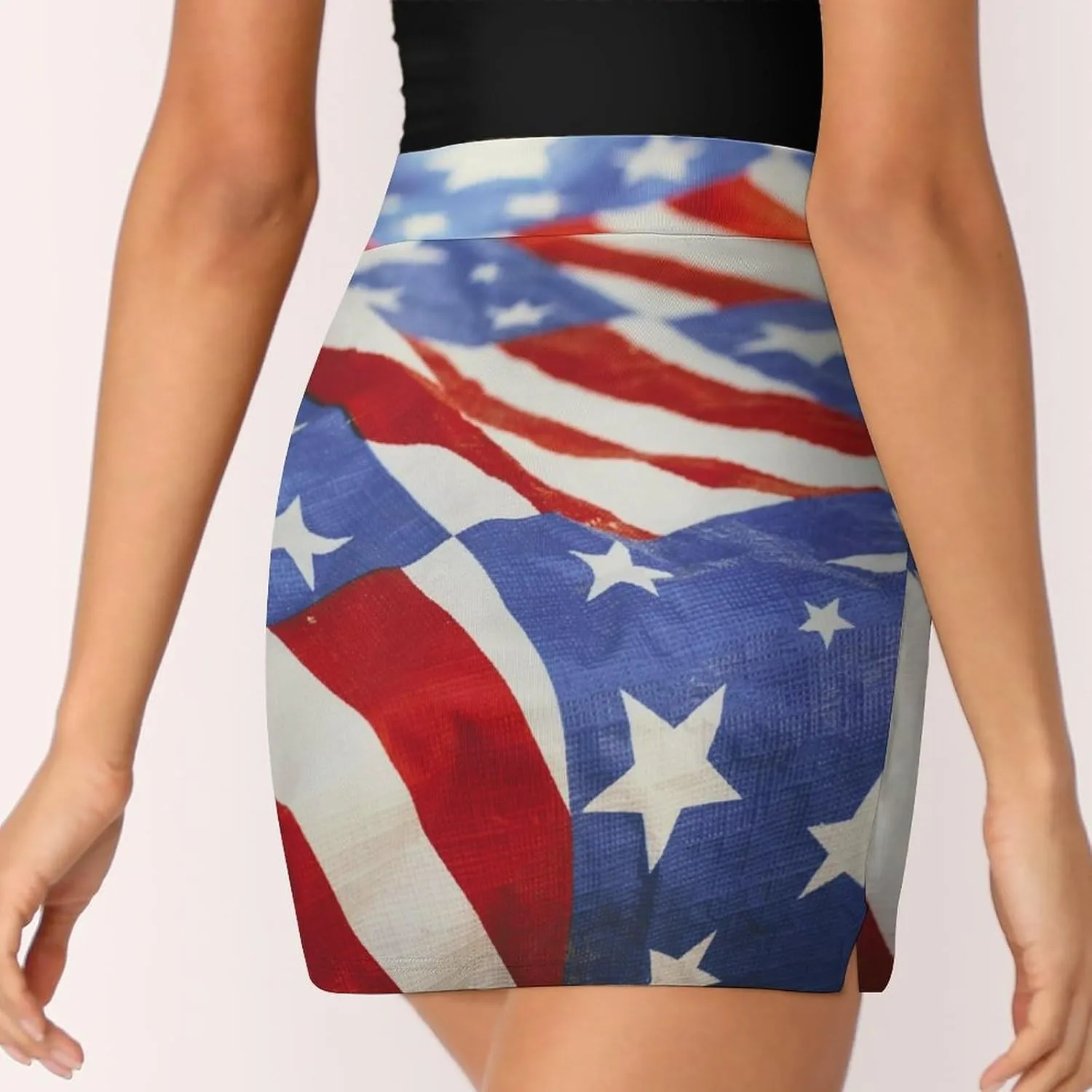 TAIZIYEAH American Flag Black Tennis Skirts for Women Athletic Golf Skorts Loose